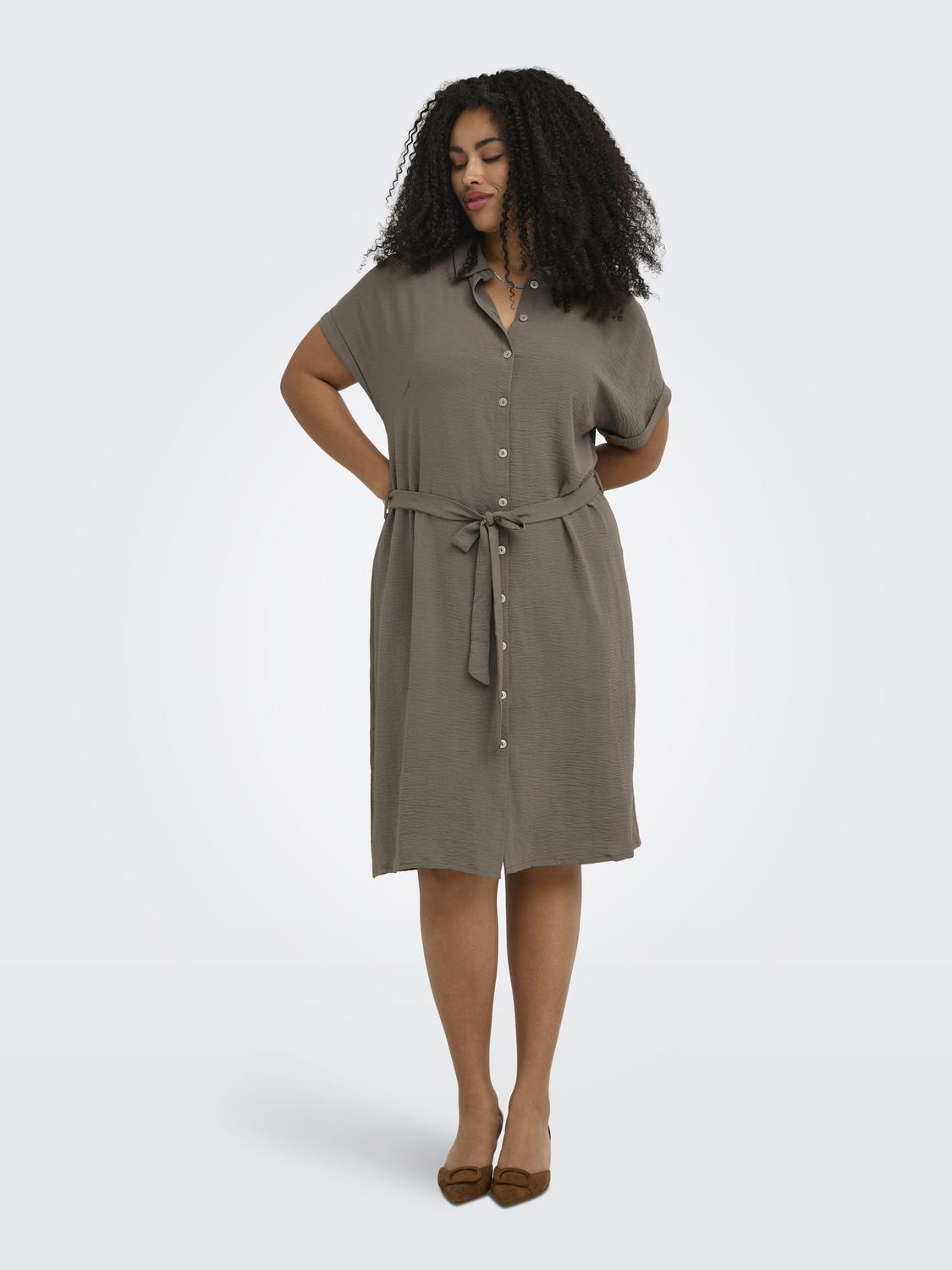 Only Carmakoma - Carmetta - Kjole - Walnut