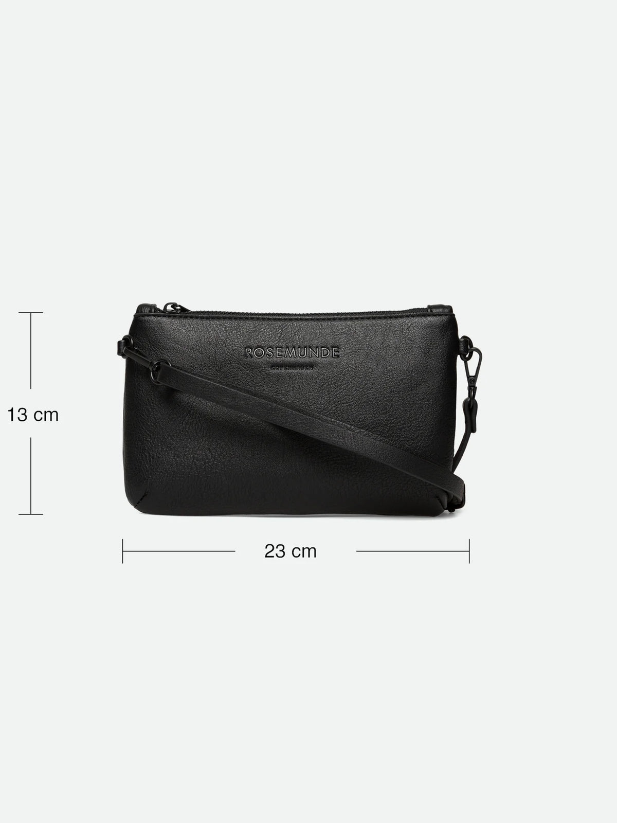Rosemunde - Clutch lille - Sort Ox