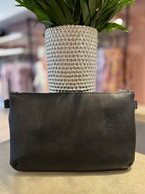 Rosemunde clutch - Sort m. sølv