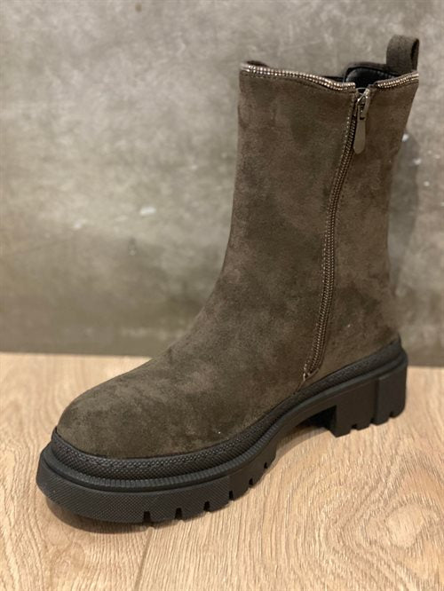 By Lagoni - chunky boots - khaki
