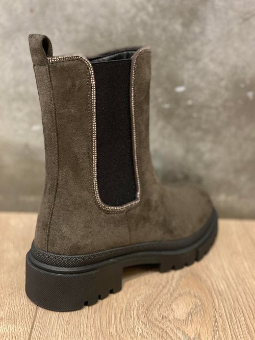 By Lagoni - chunky boots - khaki