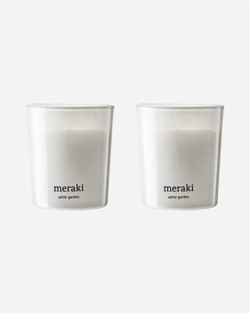 Meraki - 2 pak lys - White garden