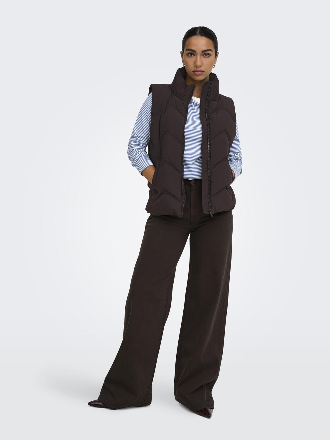 JDY - Power - Gilet - Chokolade