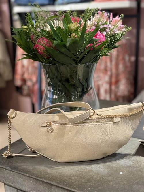 Rosemunde - Bæltetaske - Beige m. guld