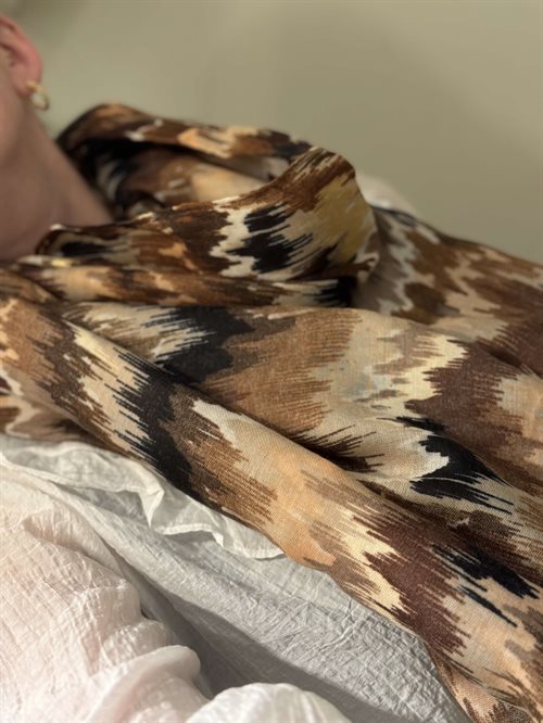 By Lagoni - Tørklæde - Brun/Guld