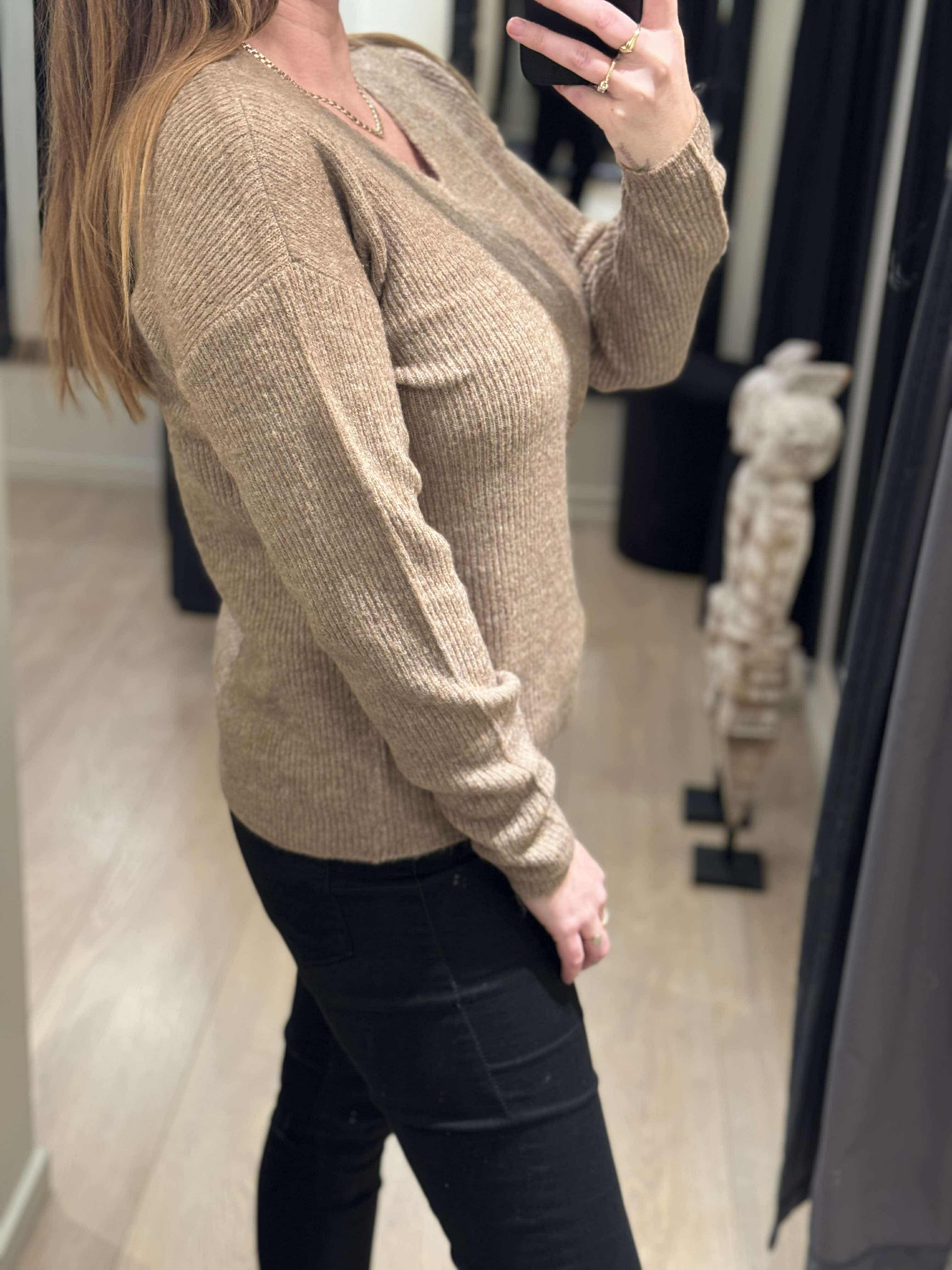ONLY - Camilla - Strik Mørk Beige