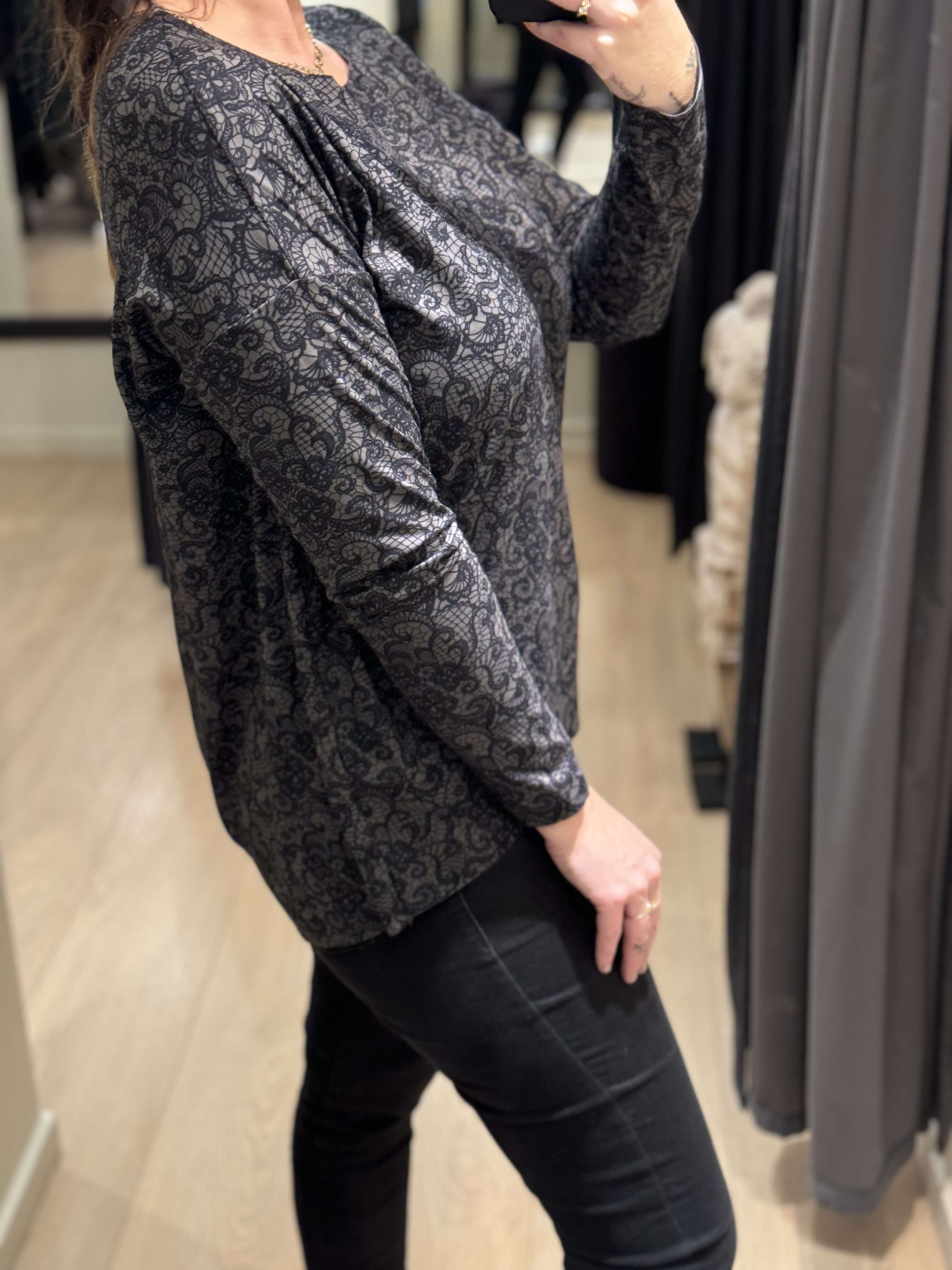 LIBERTÈ - Alma - Bluse Grå Print