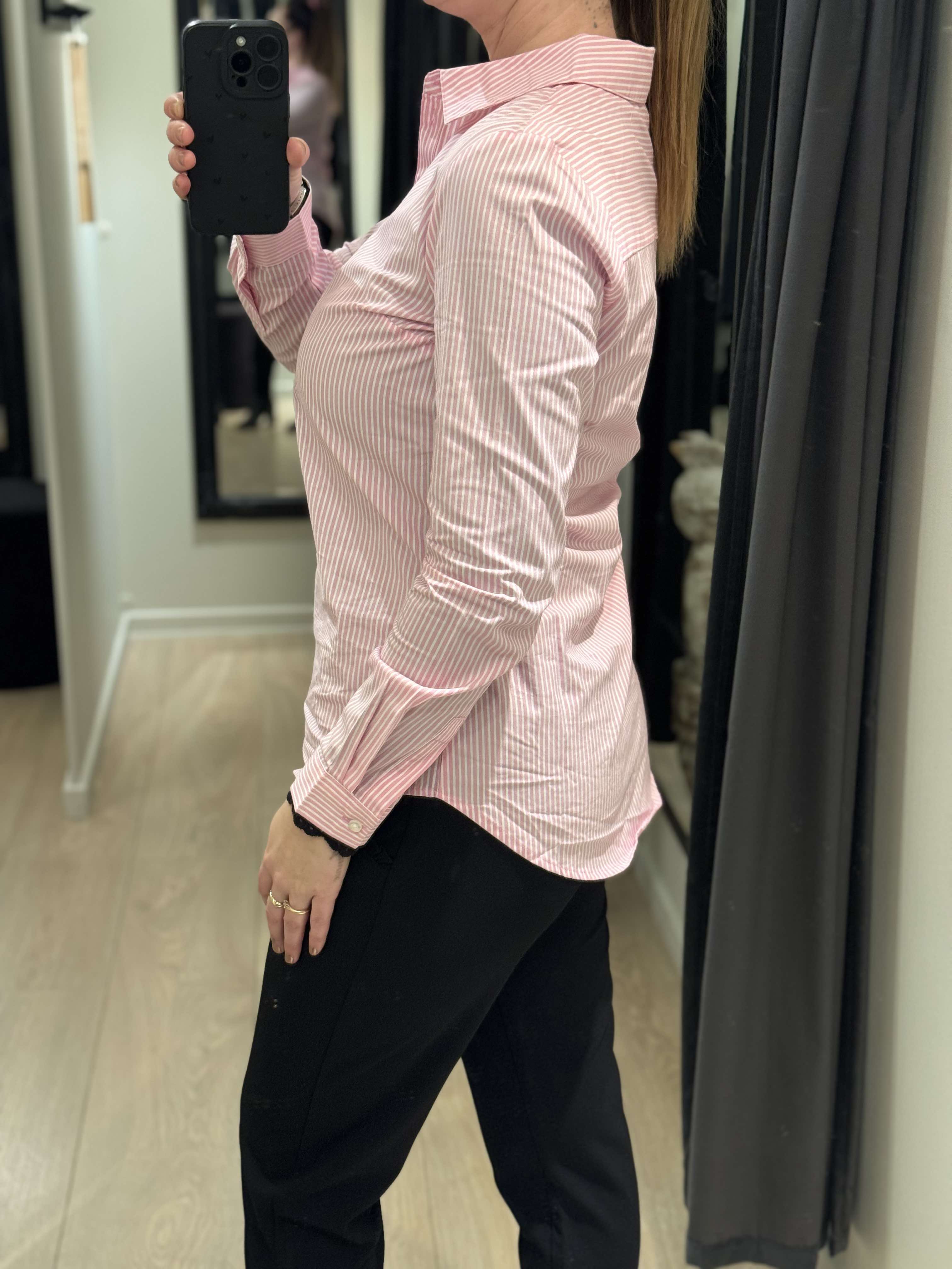 JDY - Mio - Skjorte Hvid/Pink Strib