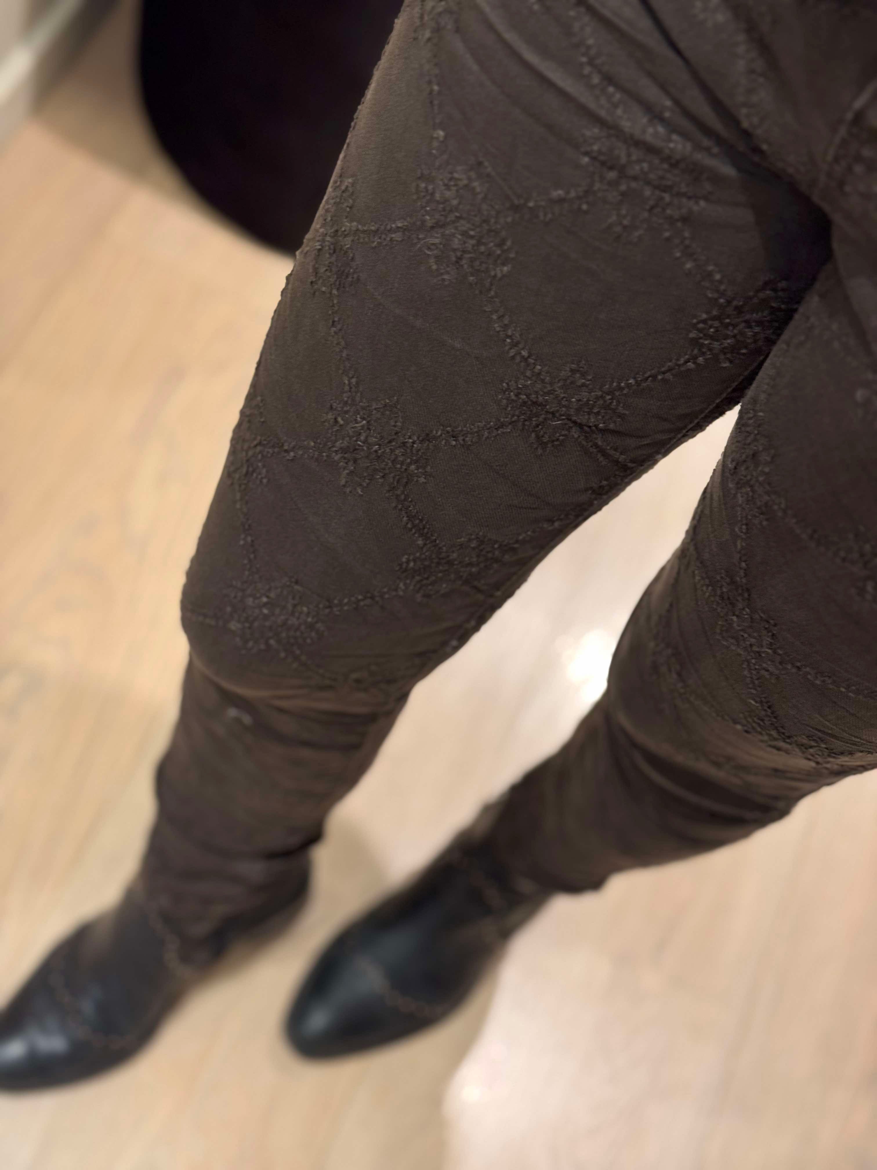 Jewelly - Bukser - m. mønster - Brun