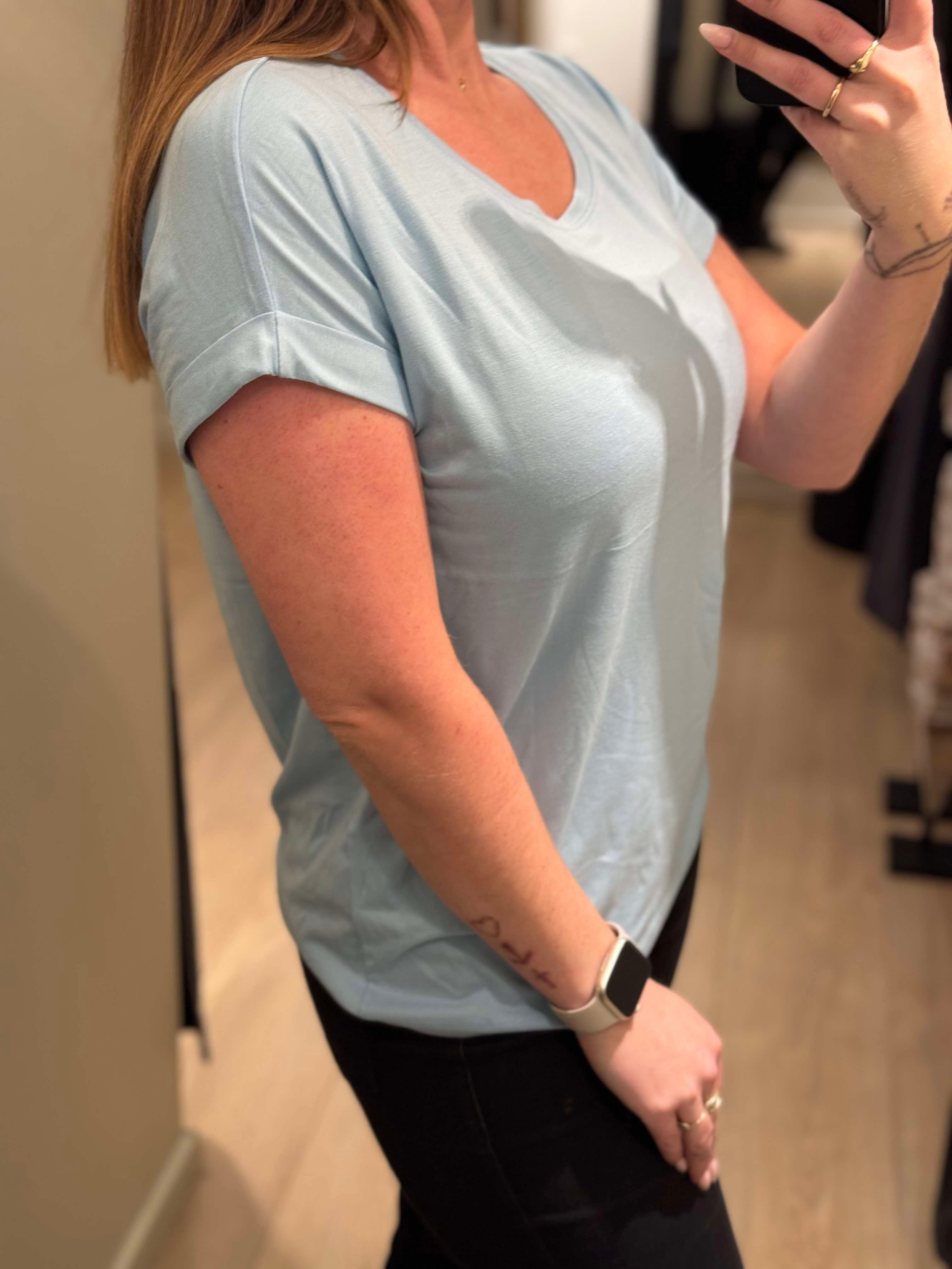 ONLY - Moster - T-shirt Lyseblå