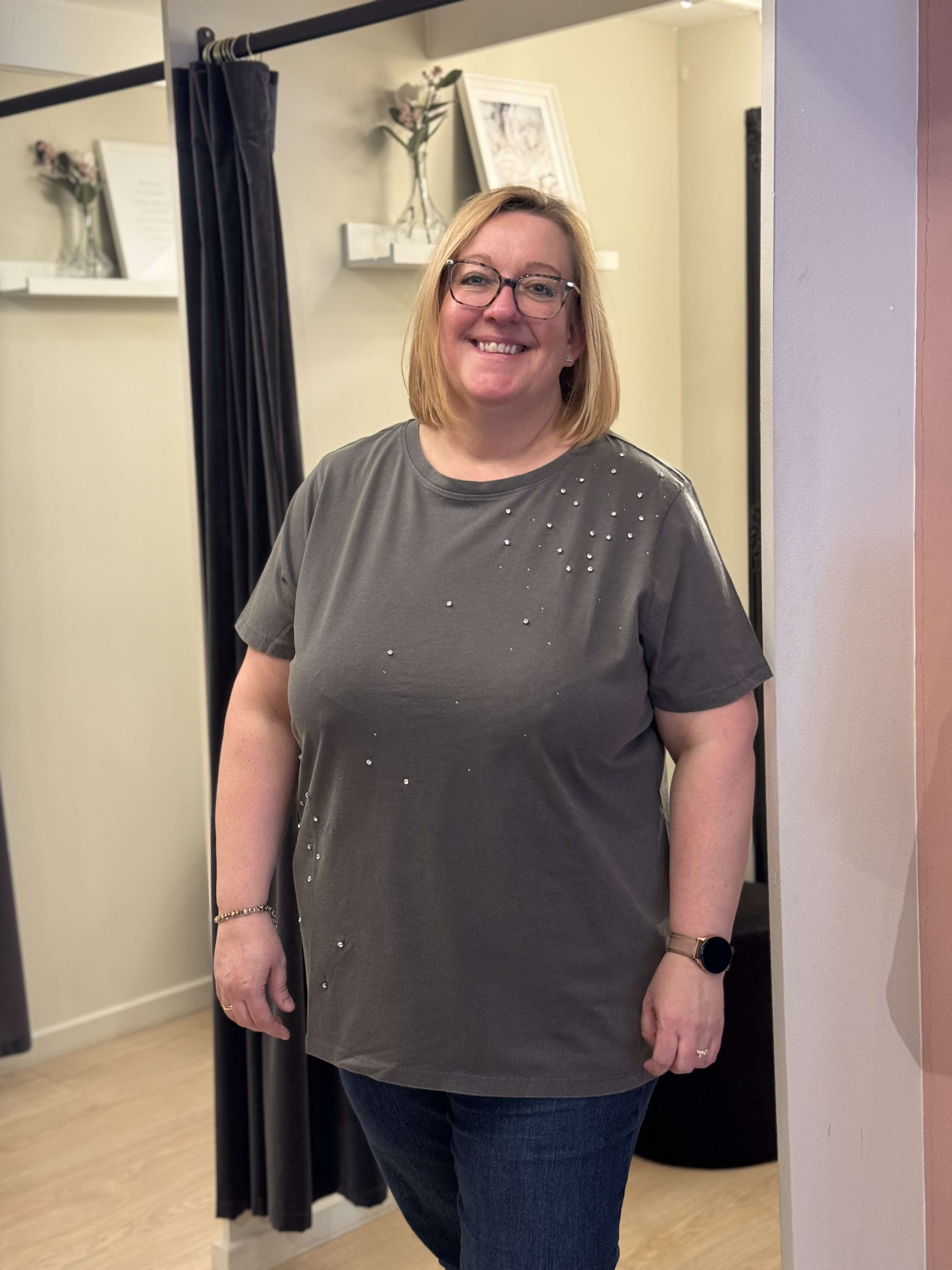 Only Carmakoma - Carlen Life - SS T-shirt Grå