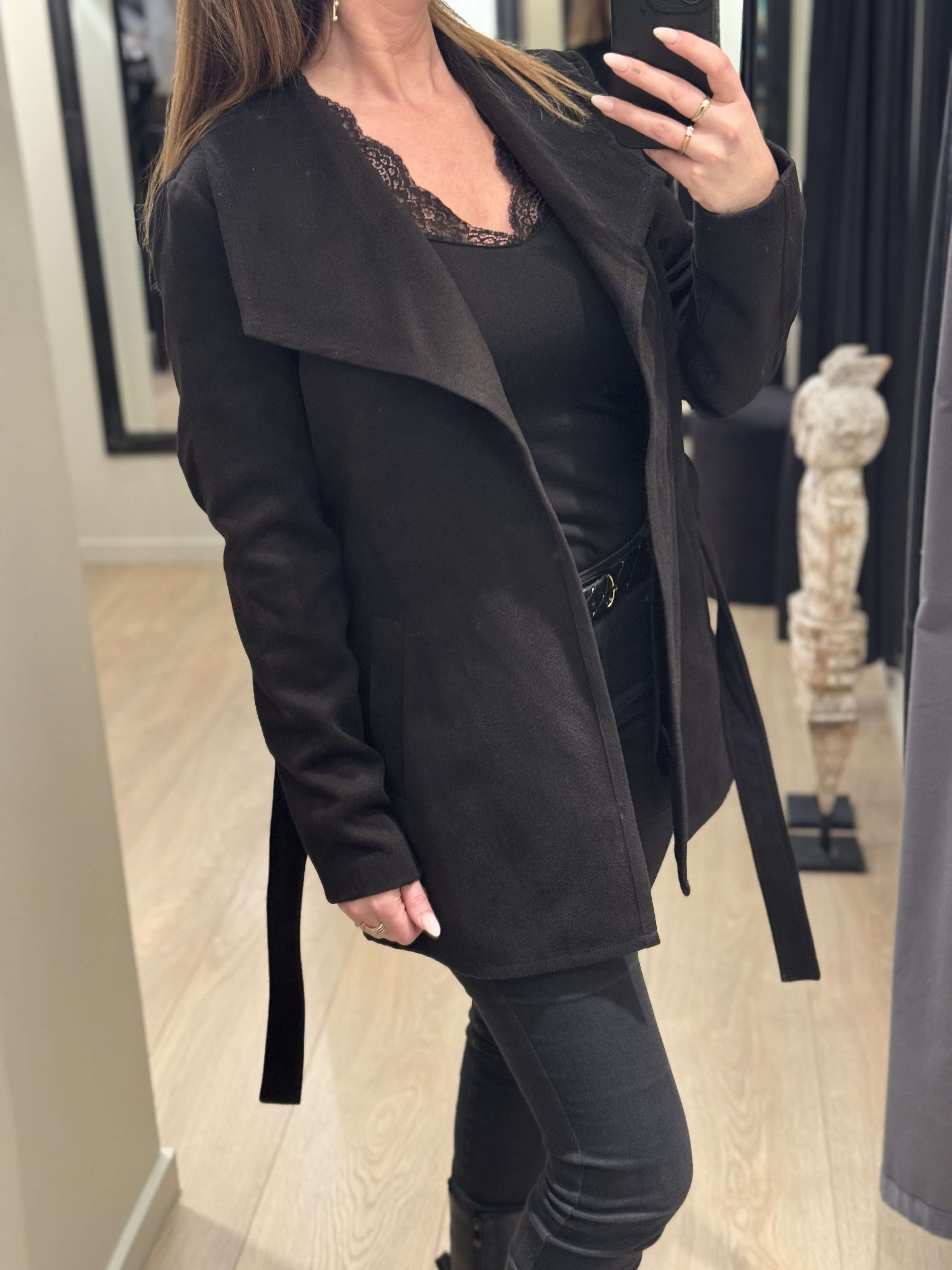 JDY - Dannie Elise - Trenchcoat Sort