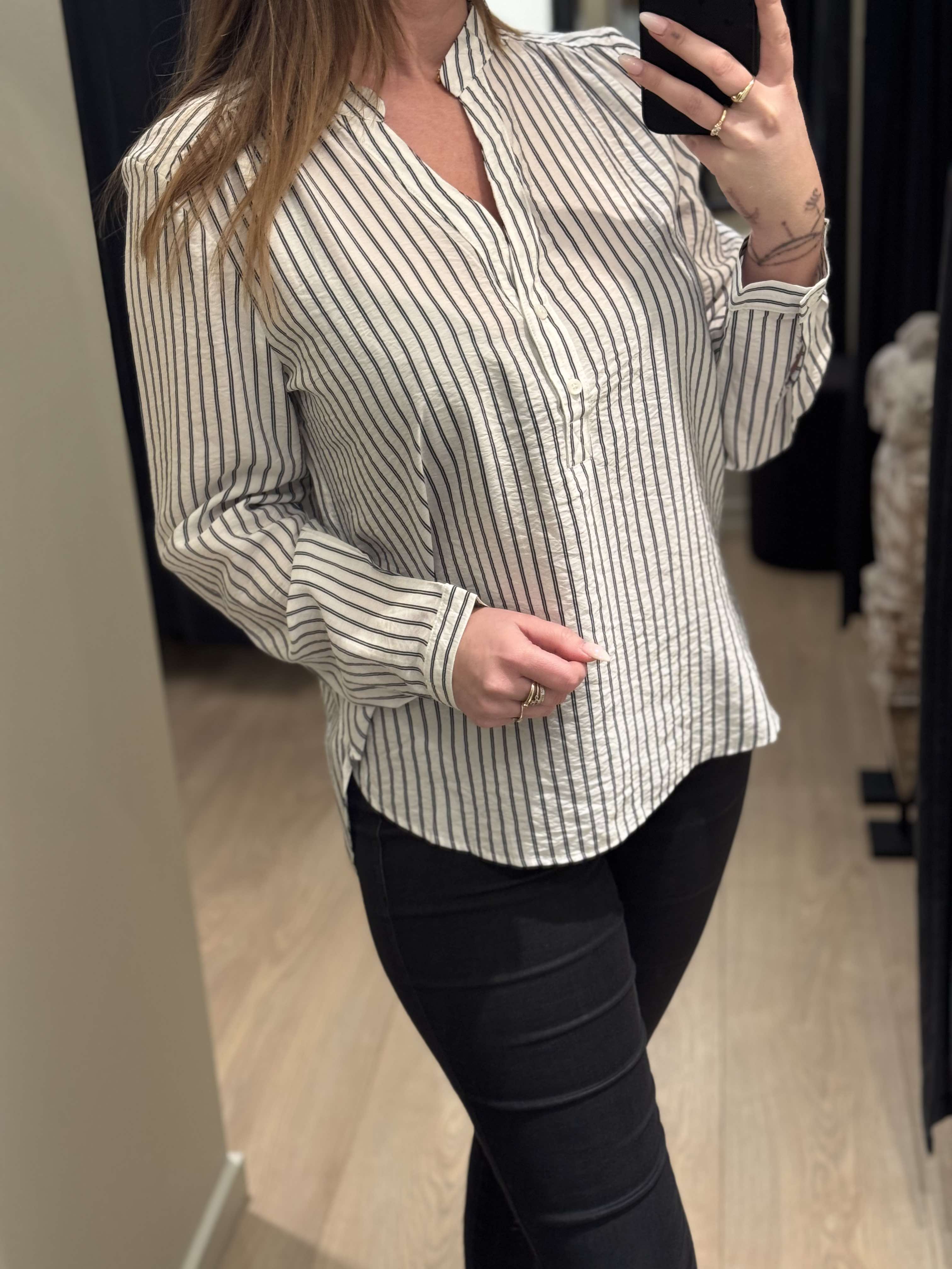 JDY - Barbara - Bluse Hvid/Sort