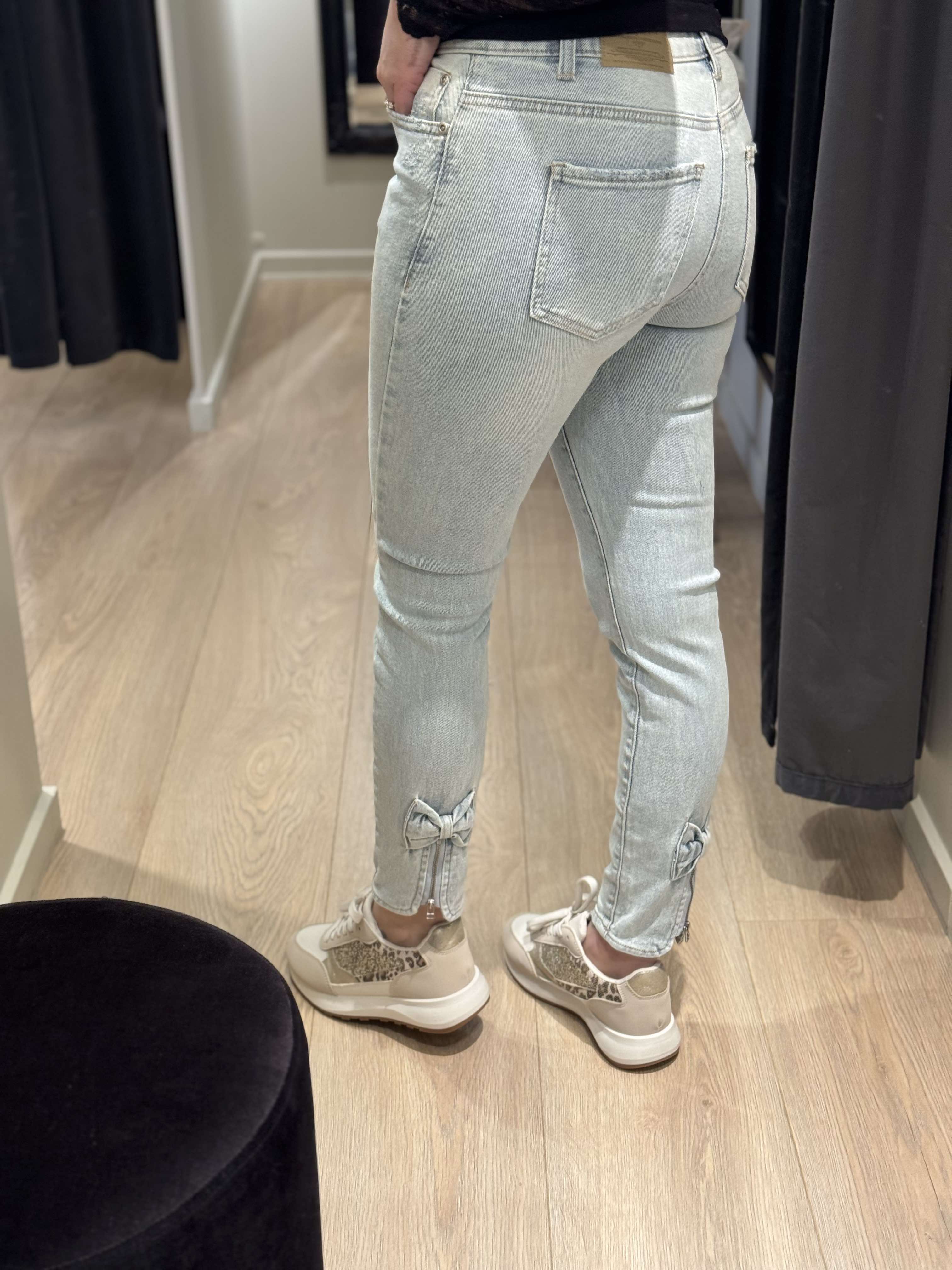 Mapp - Bow - Jeans Lys