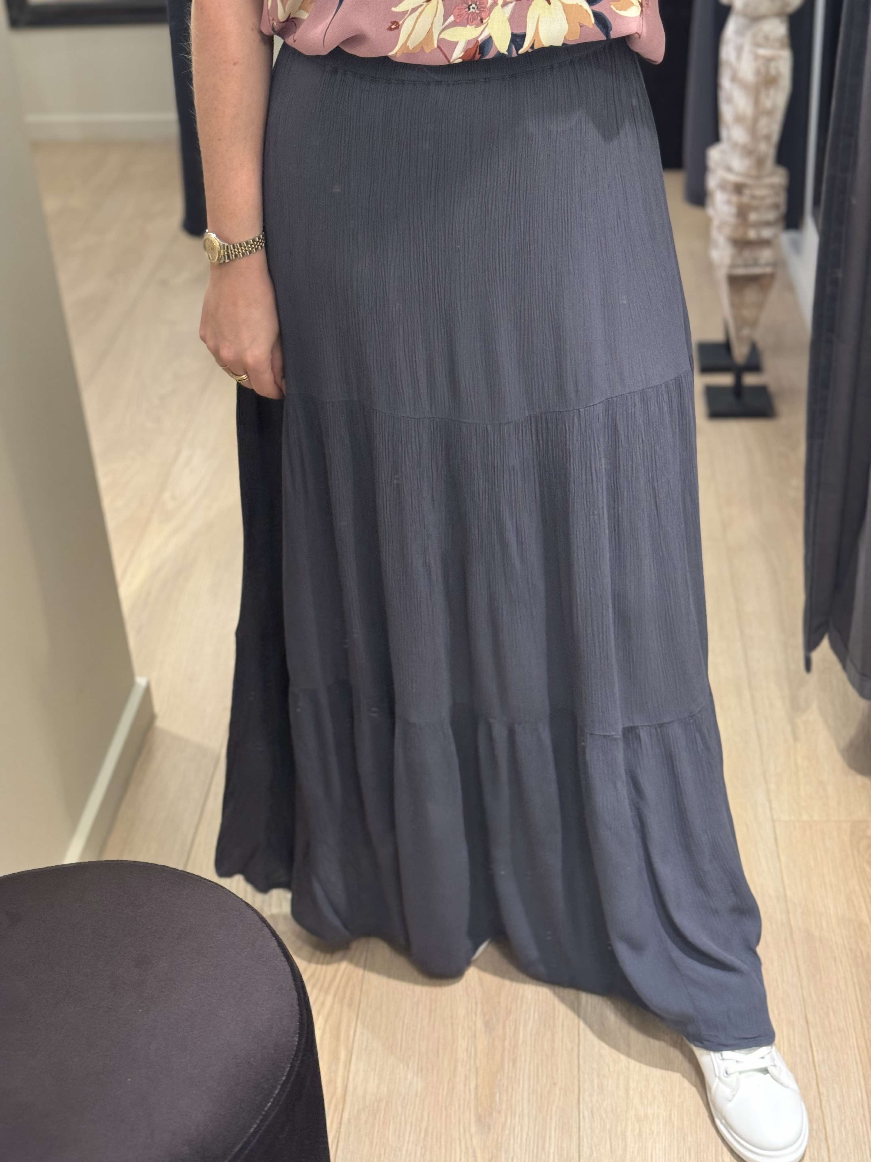 ONLY - Mikka - Lang Nederdel Blå