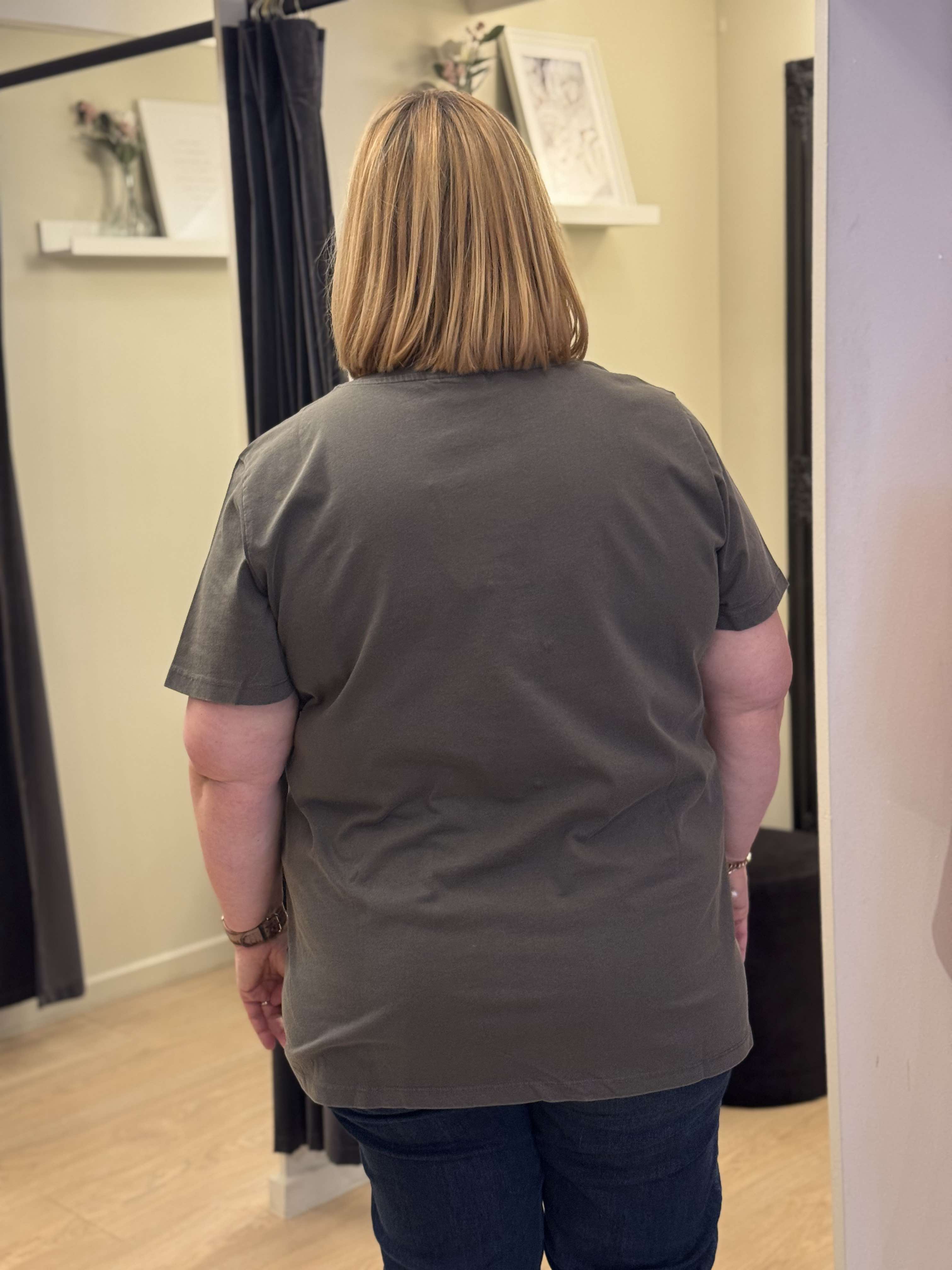 Only Carmakoma - Carlen Life - SS T-shirt Grå