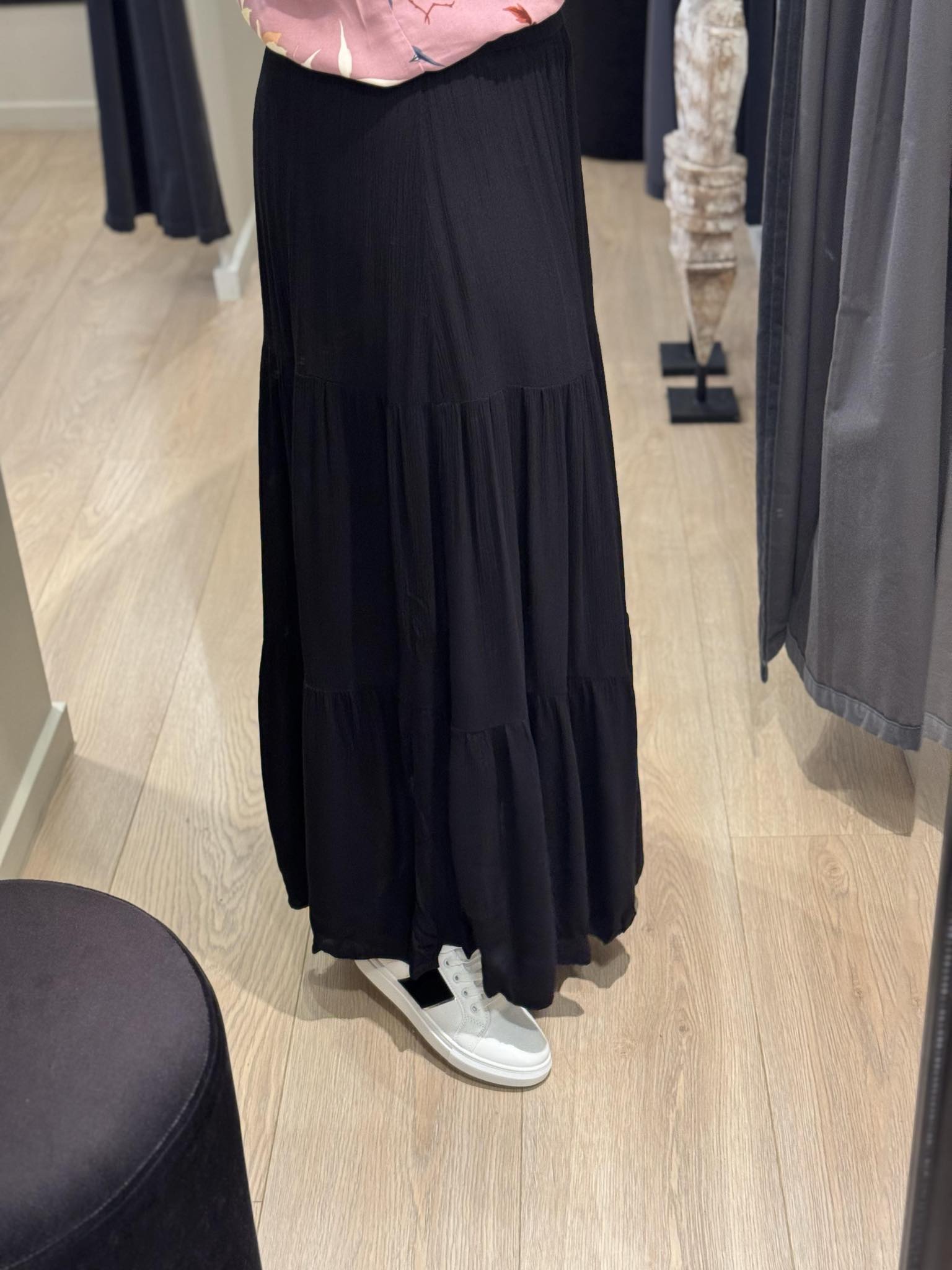 ONLY - Mikka - Lang Nederdel Sort