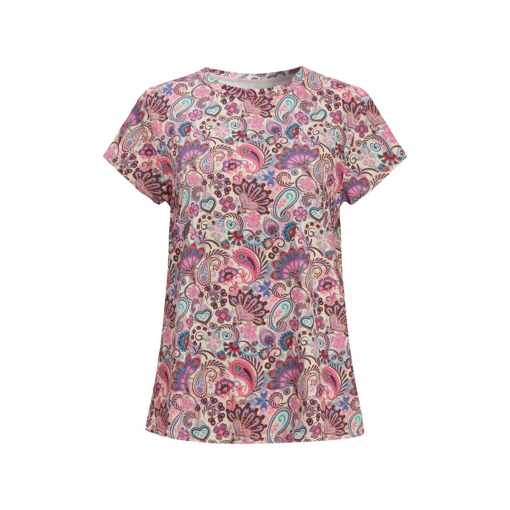 LIBERTÈ - Alma U - T-Shirt Pink Paisley