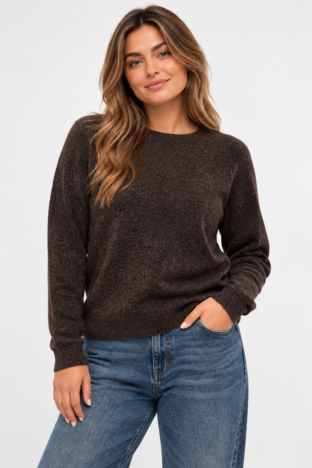 Vero Moda - Doffy - Strik - Chokoladebrun