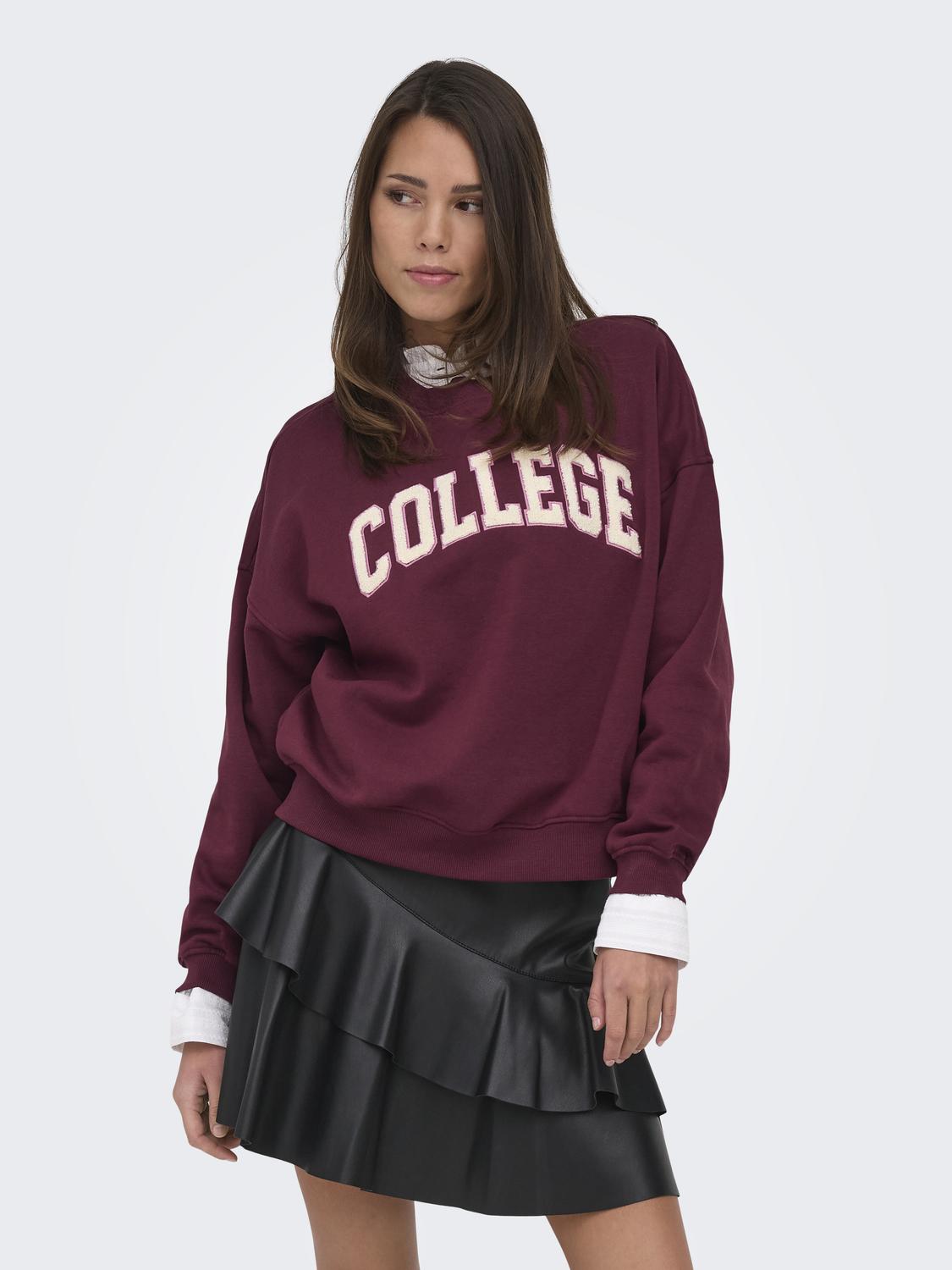 JDY - Mesa - Sweatshirt - Windsor Wine