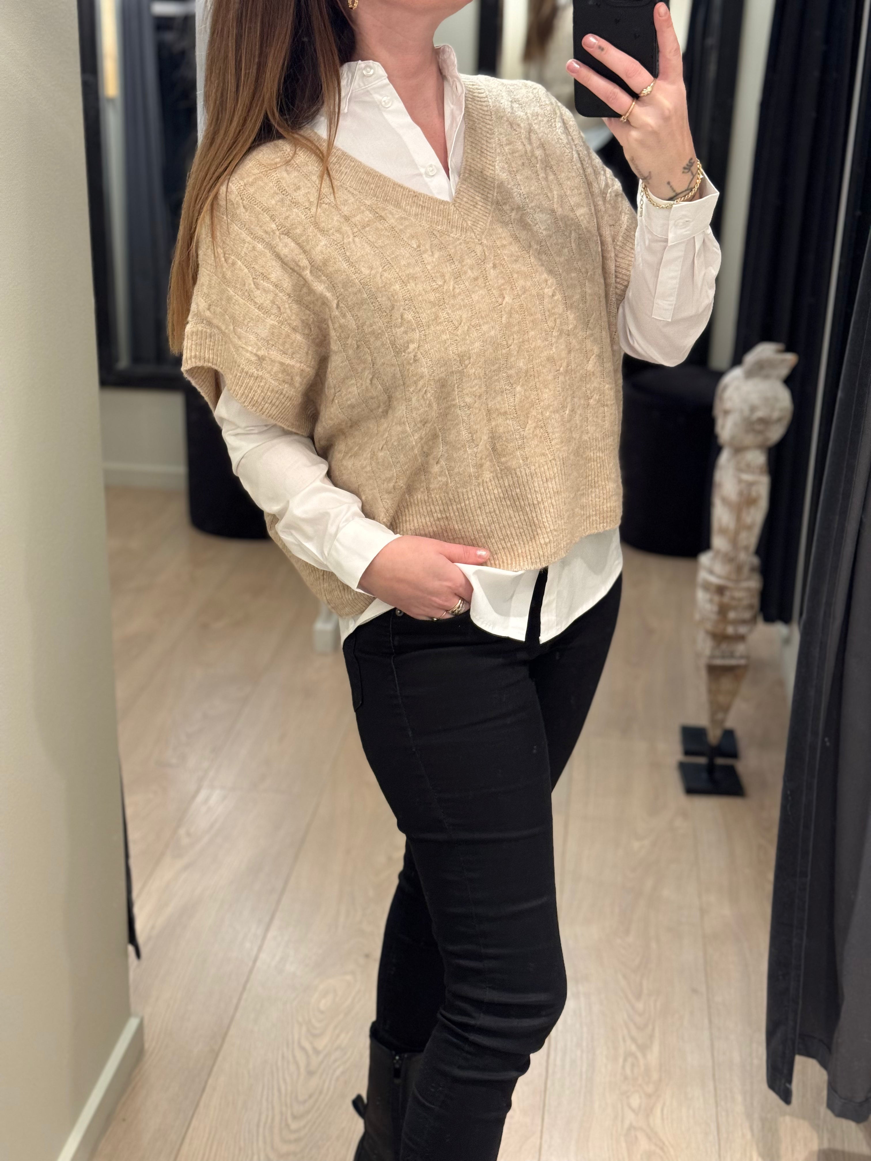 ONLY - Melody - Vest Lys Beige