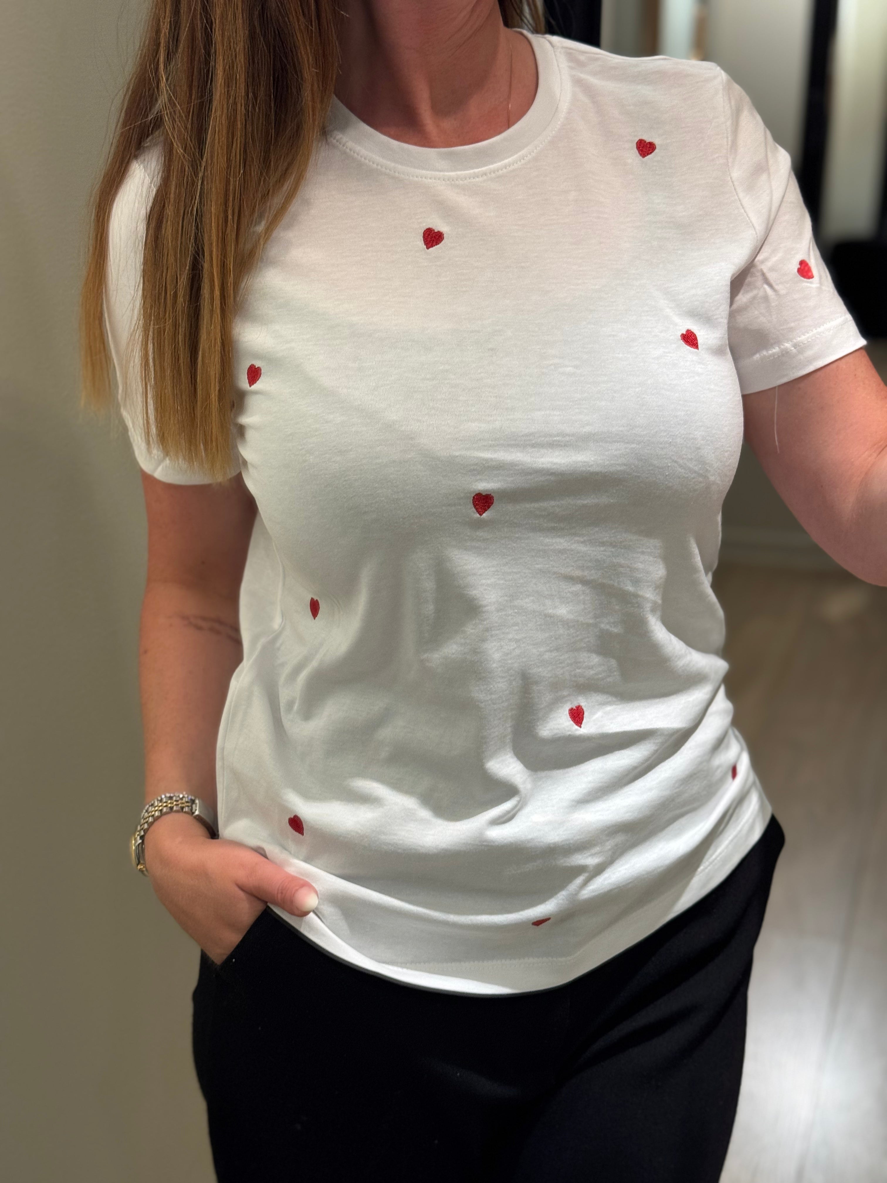 ONLY - Ketty - T-shirt Hjerter