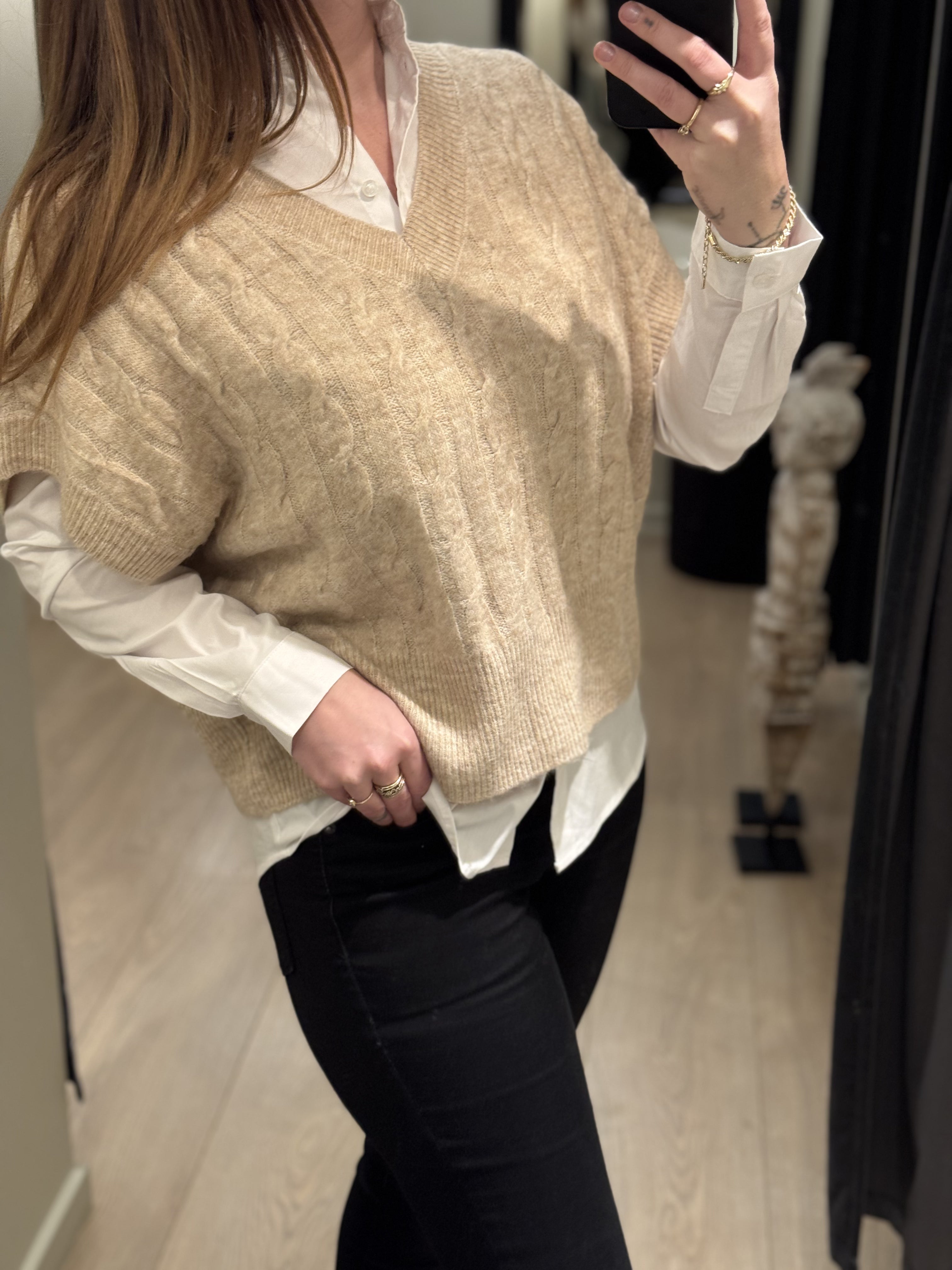 ONLY - Melody - Vest Lys Beige