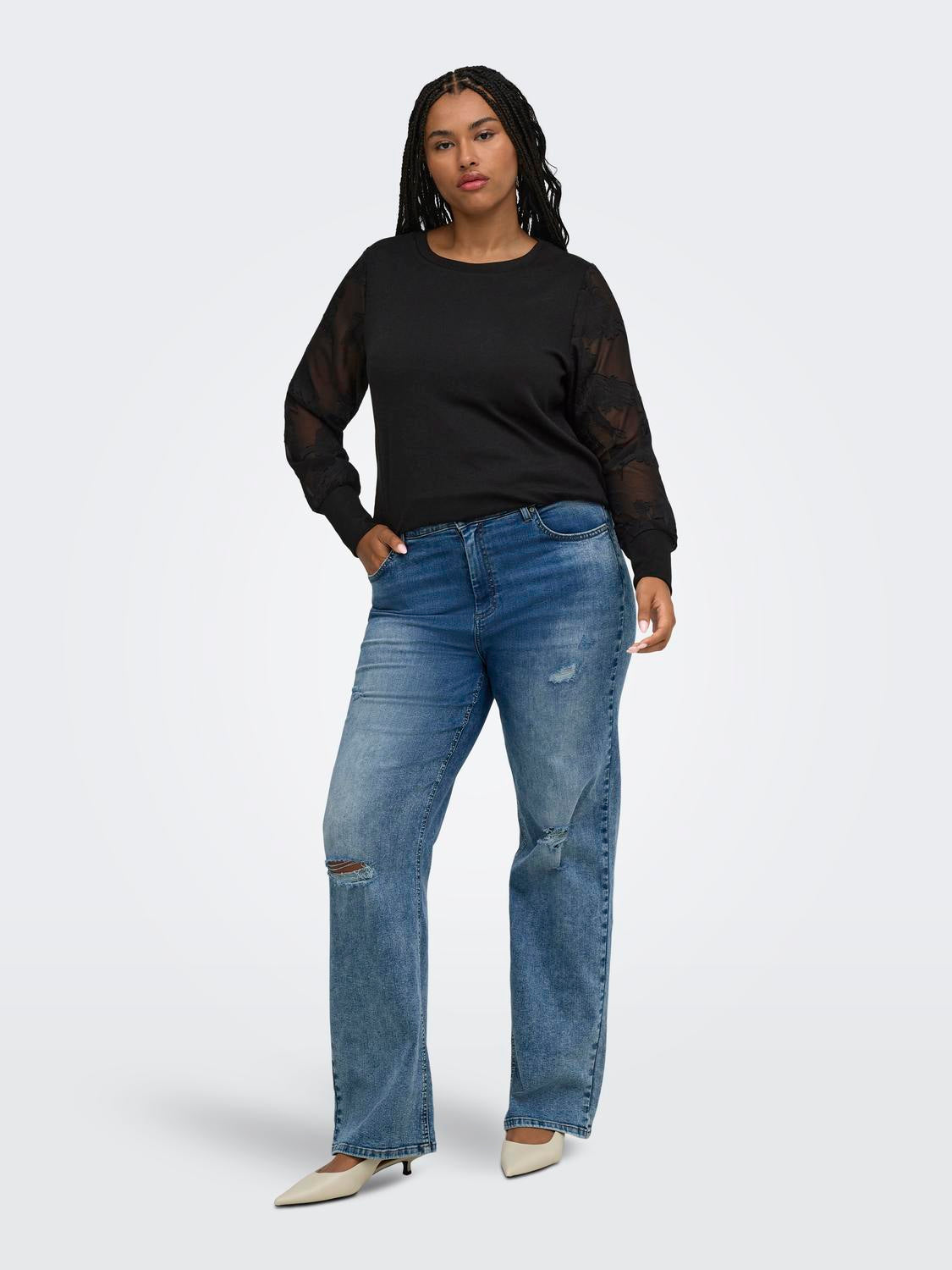Only Carmakoma - Amilla - Bluse - Sort