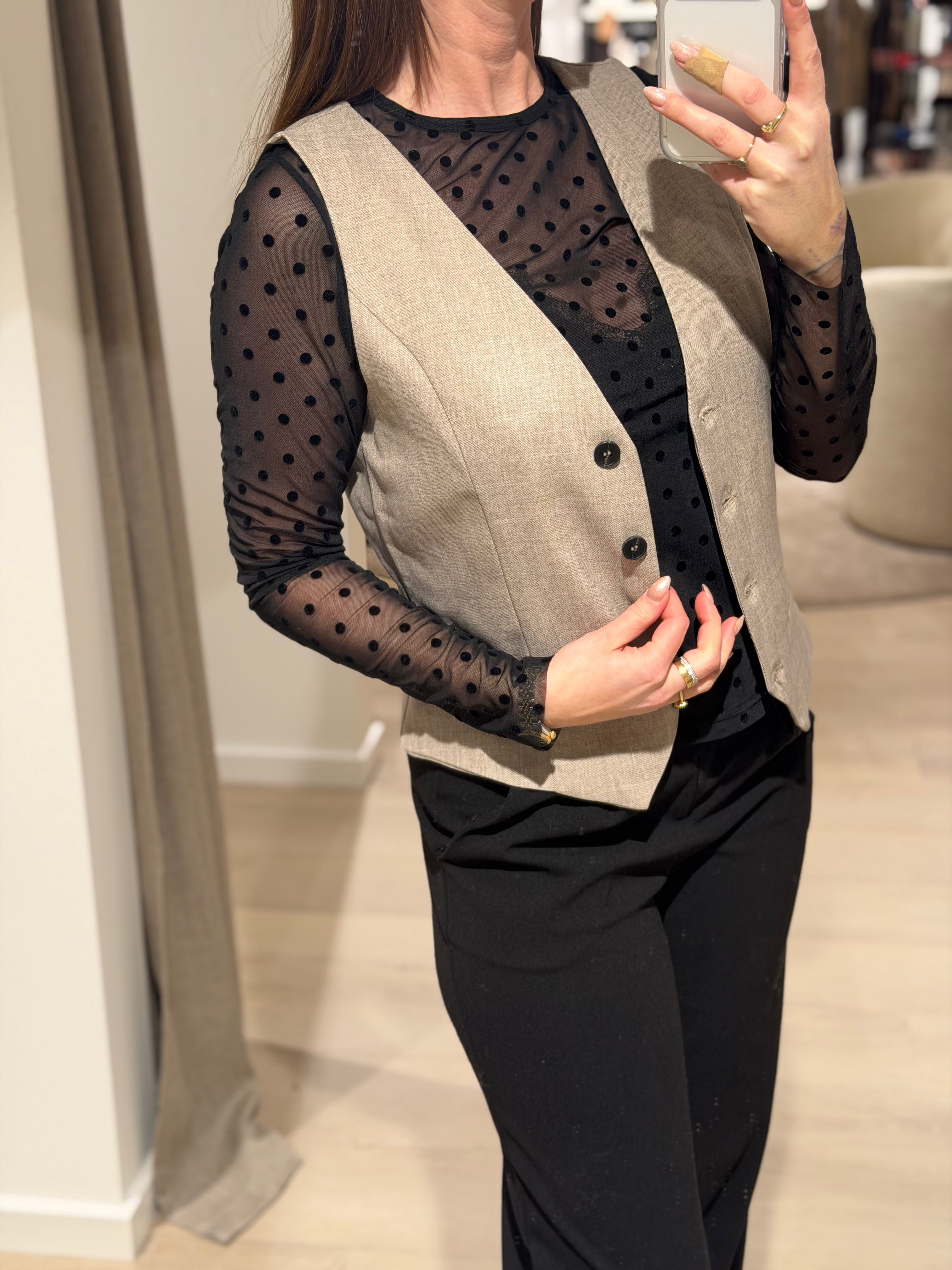 ONLY - Linda - Vest Beige