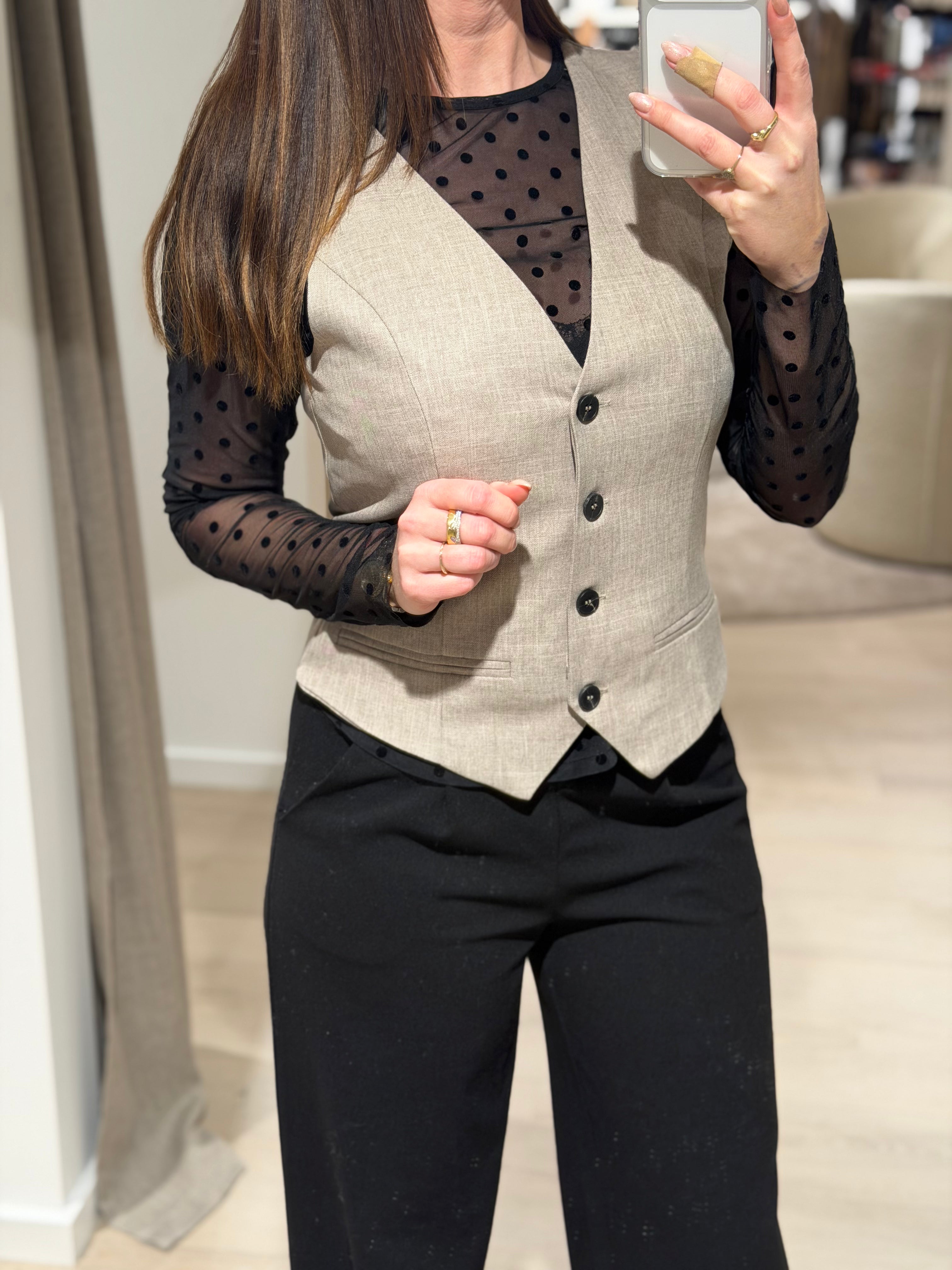 ONLY - Linda - Vest Beige