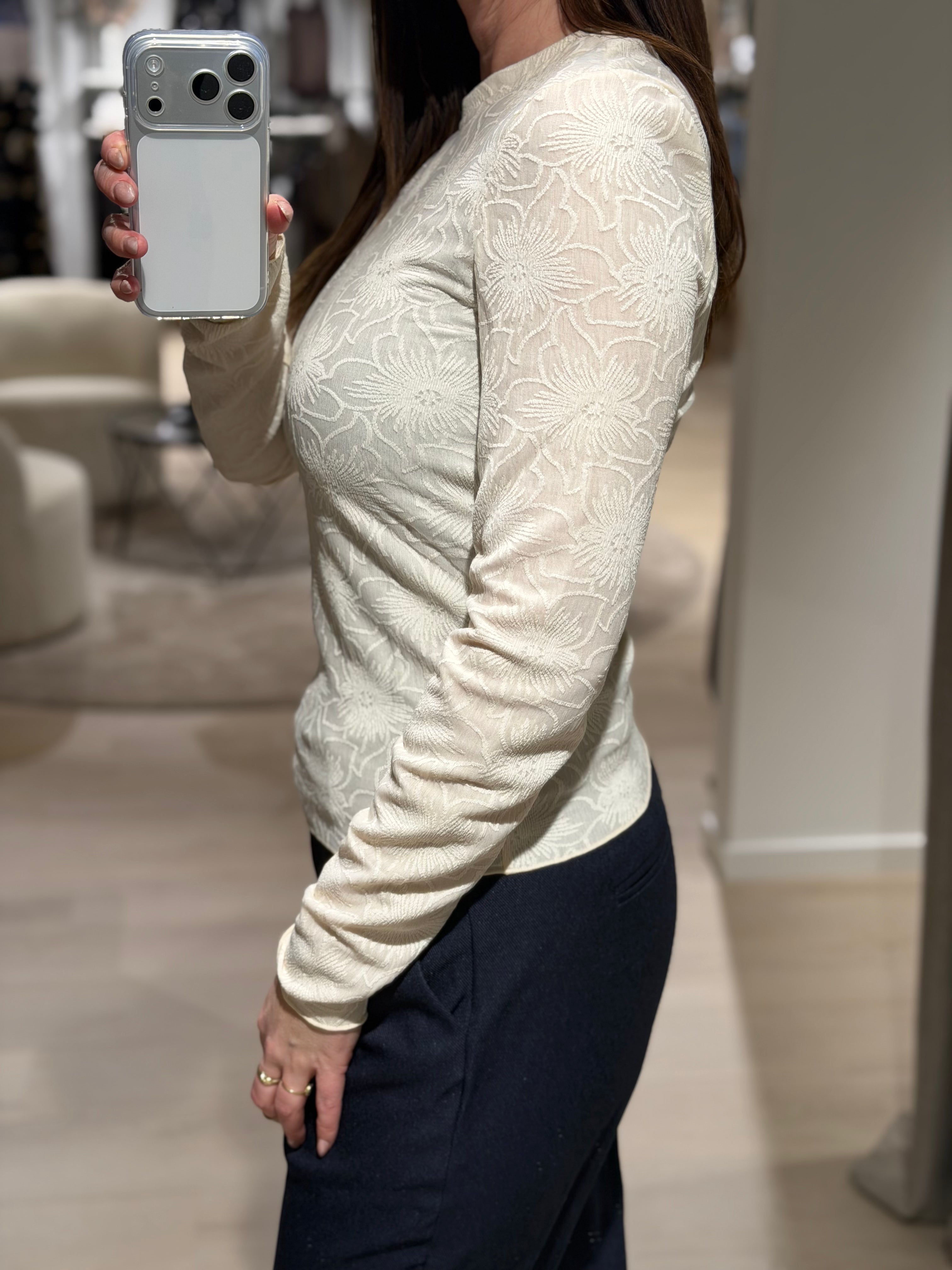 ONLY - Velma - Bluse Råhvid