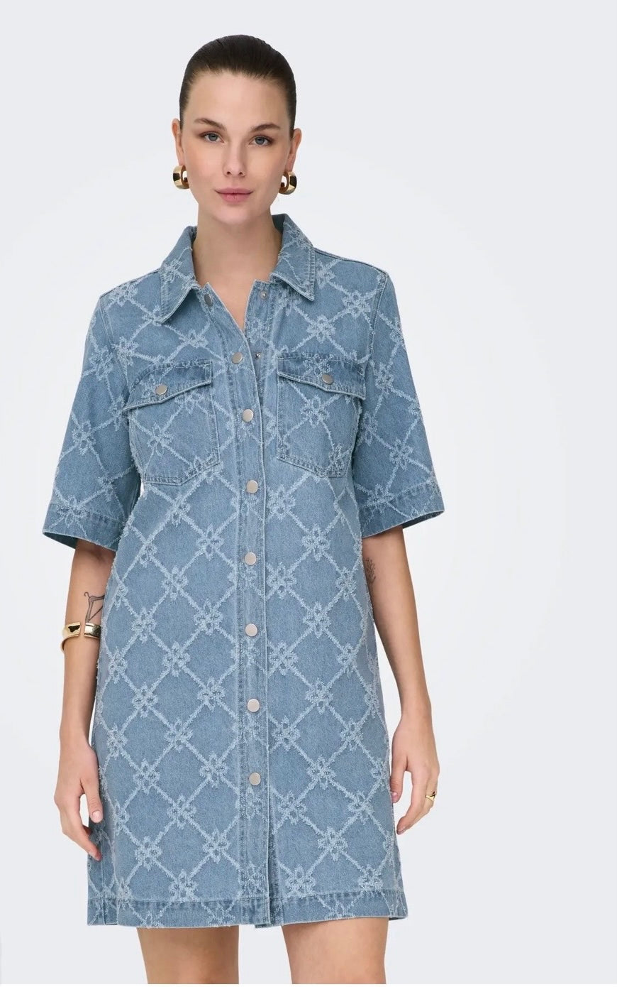 ONLY - Belle - Cowboy kjole Print
