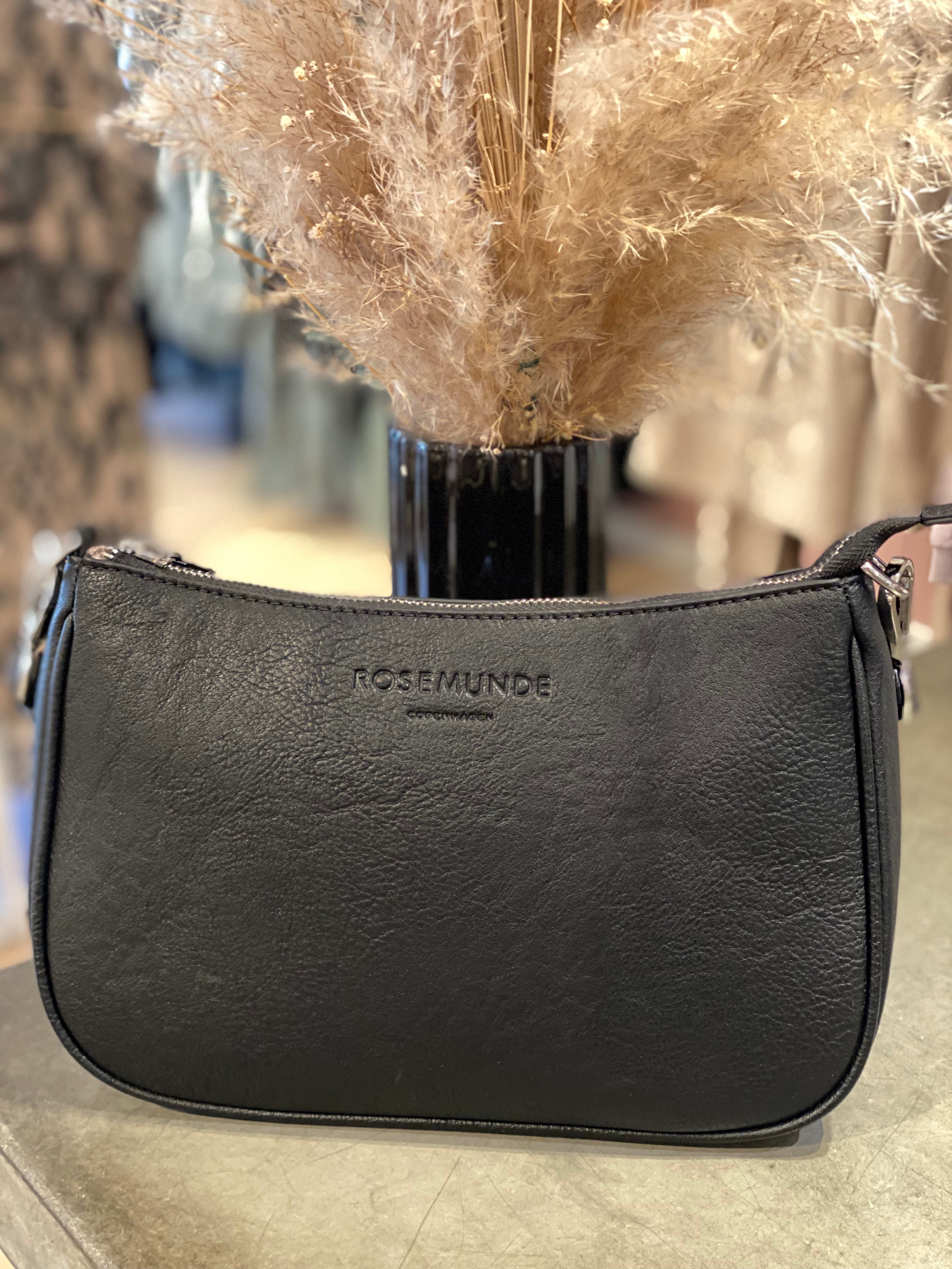 Rosemunde - Skulder Taske - Sort M. Sølv