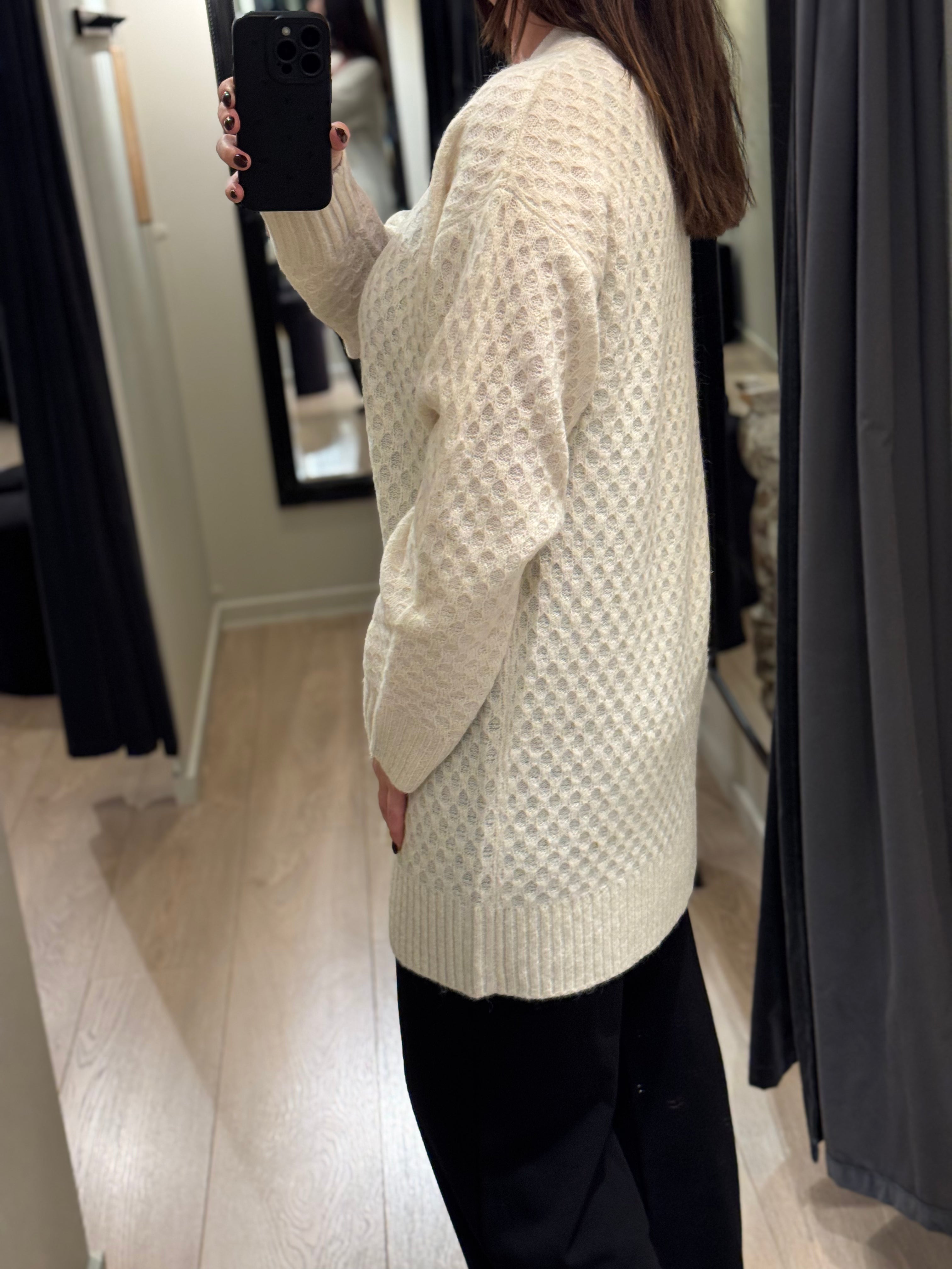 JDY - Bigum L/S - Cardigan Råhvid
