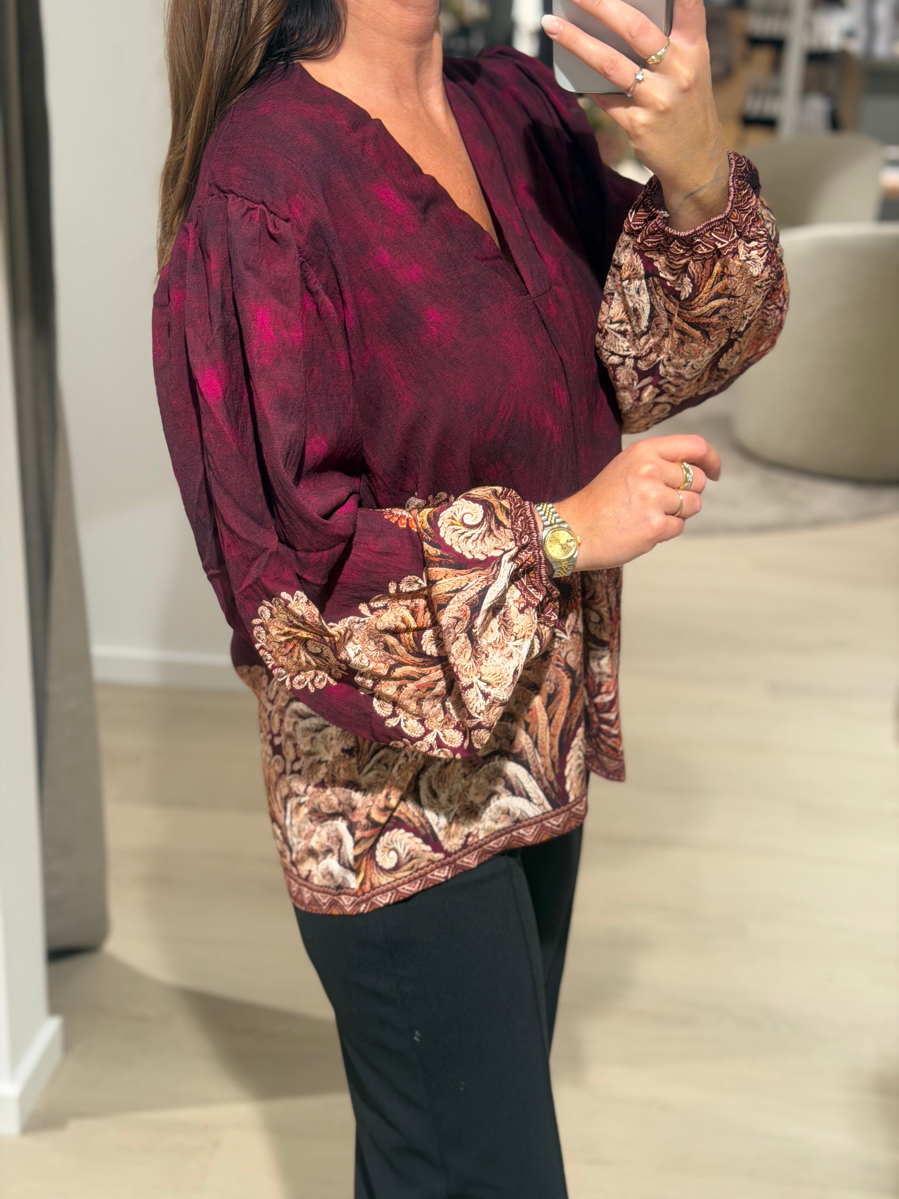 Marta Du Chateau - Bluse - Bordeaux