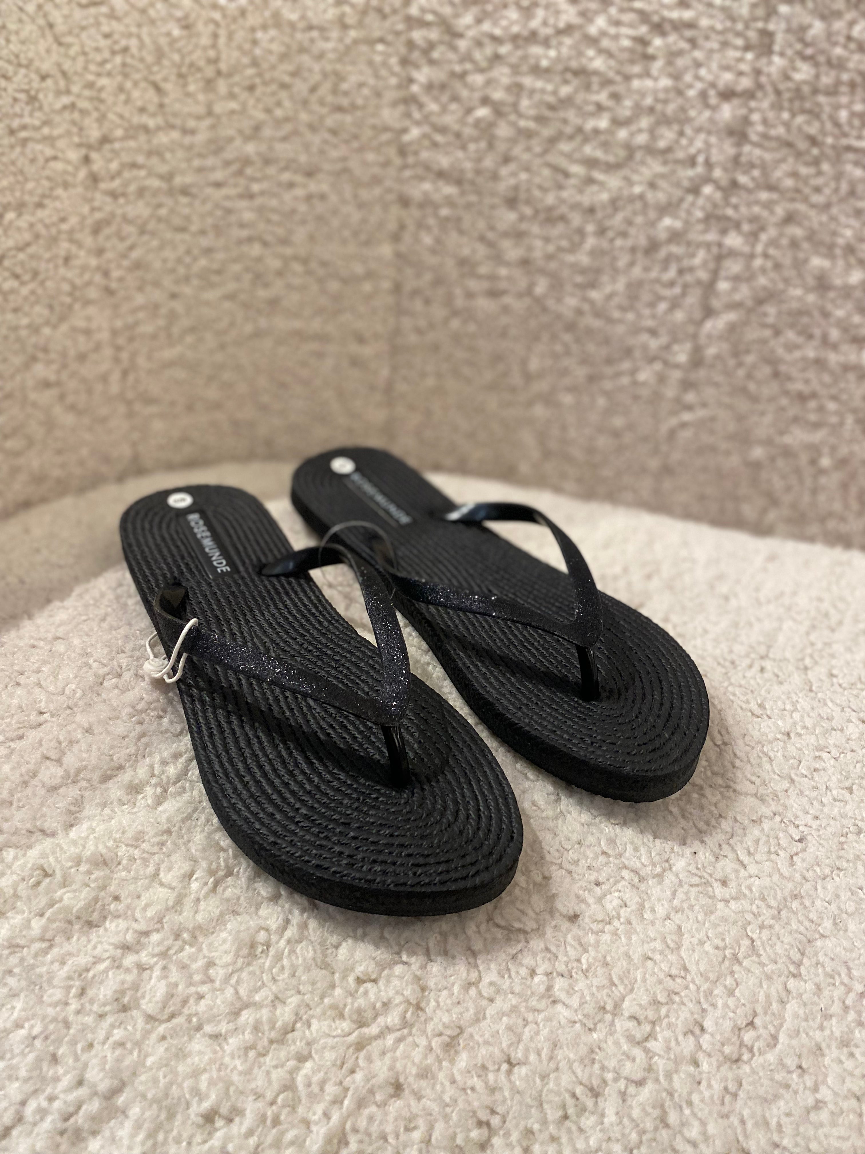 Rosemunde - Klipklapper - Sort Glitter