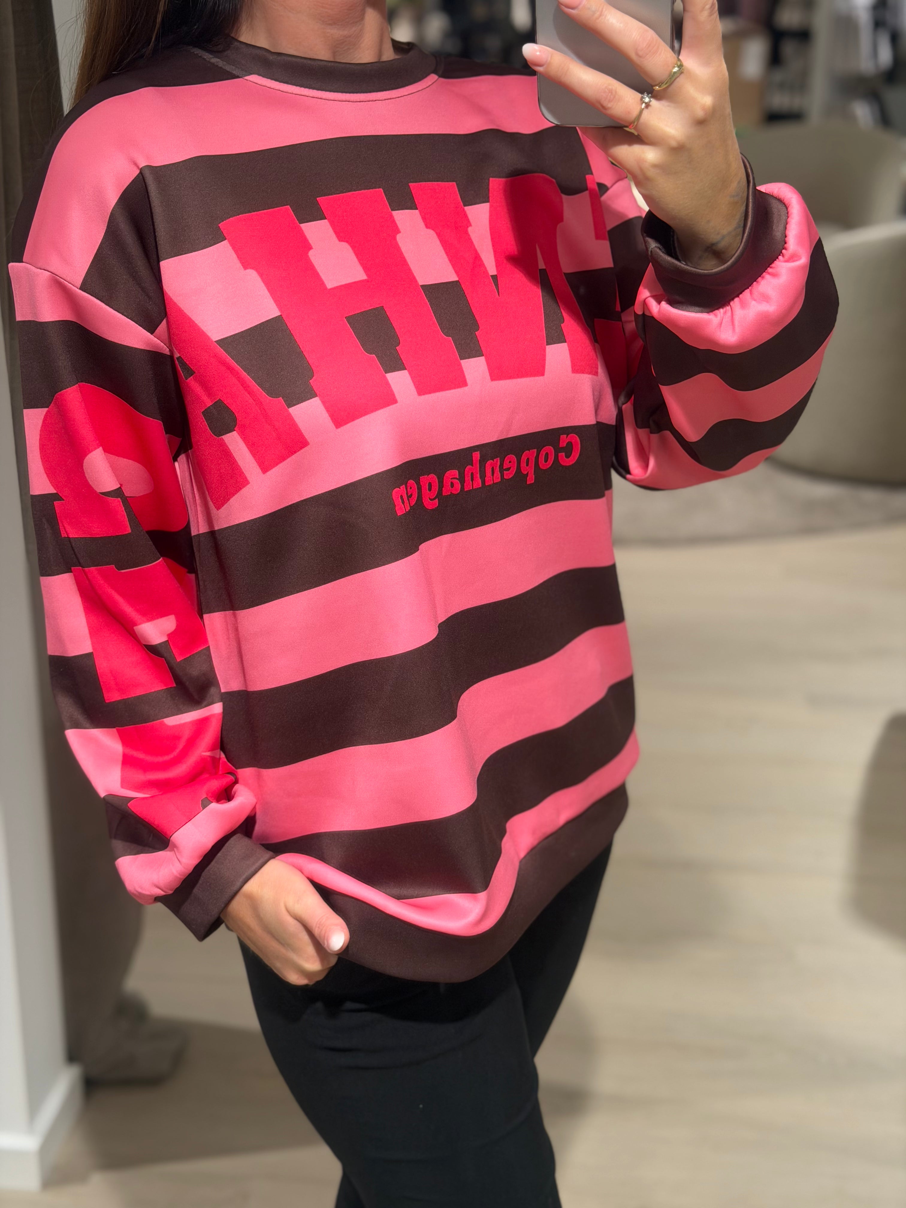 Marta Du Chateau - Nerina - Sweatshirt - Moro/pink