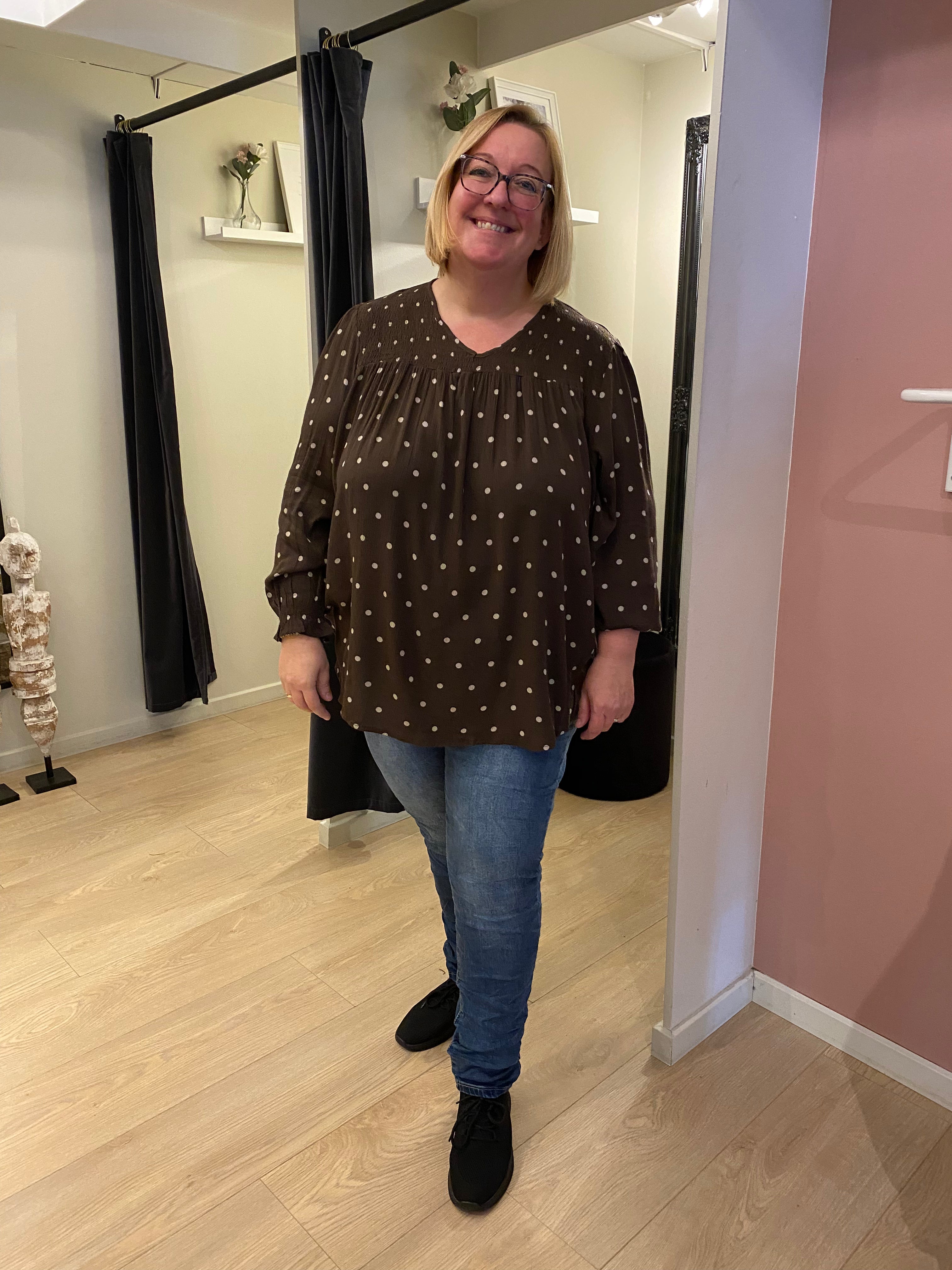 Cassiopeia - Firella - Bluse Brun