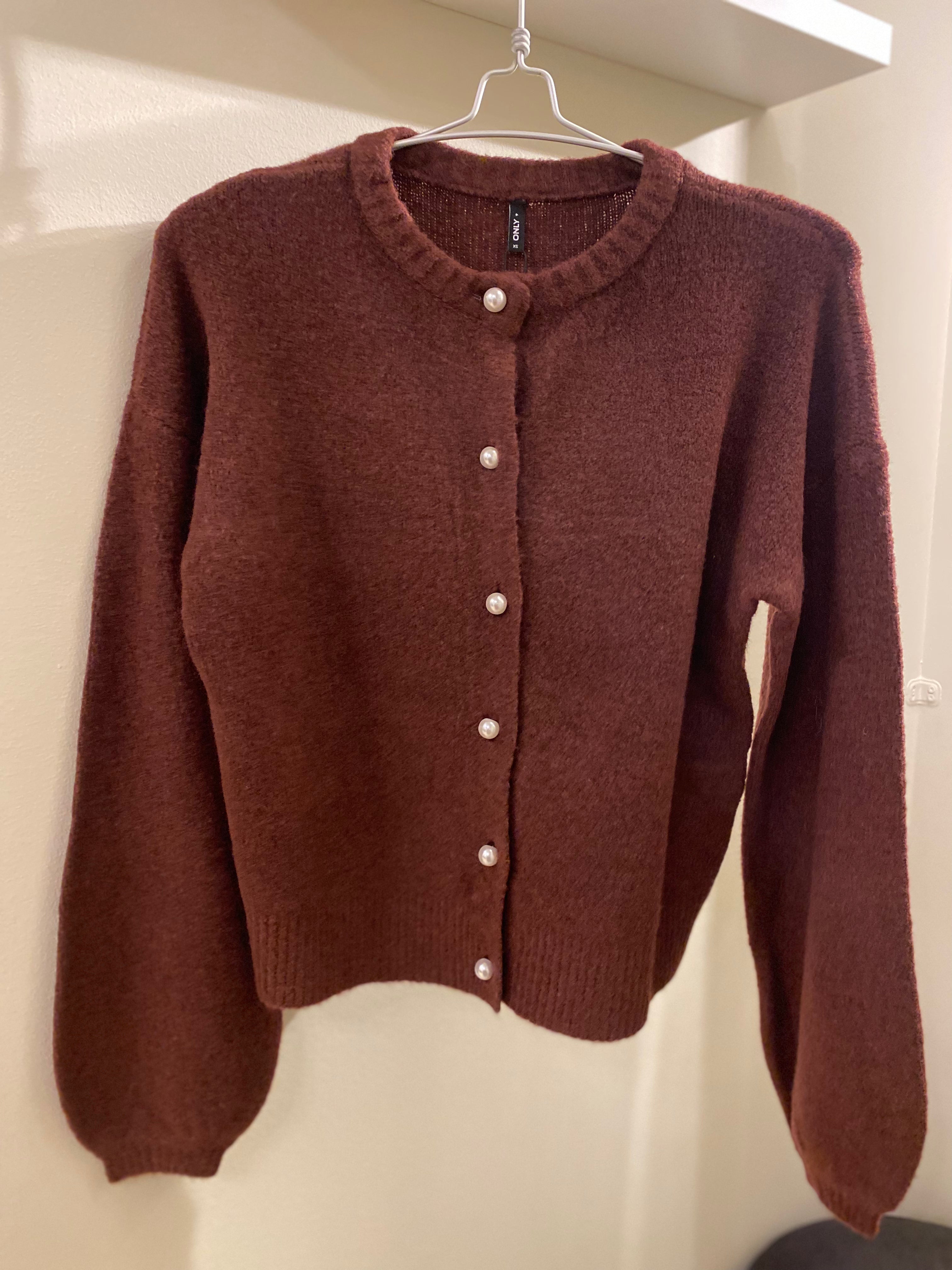 ONLY - Isabella - Cardigan Vinrød