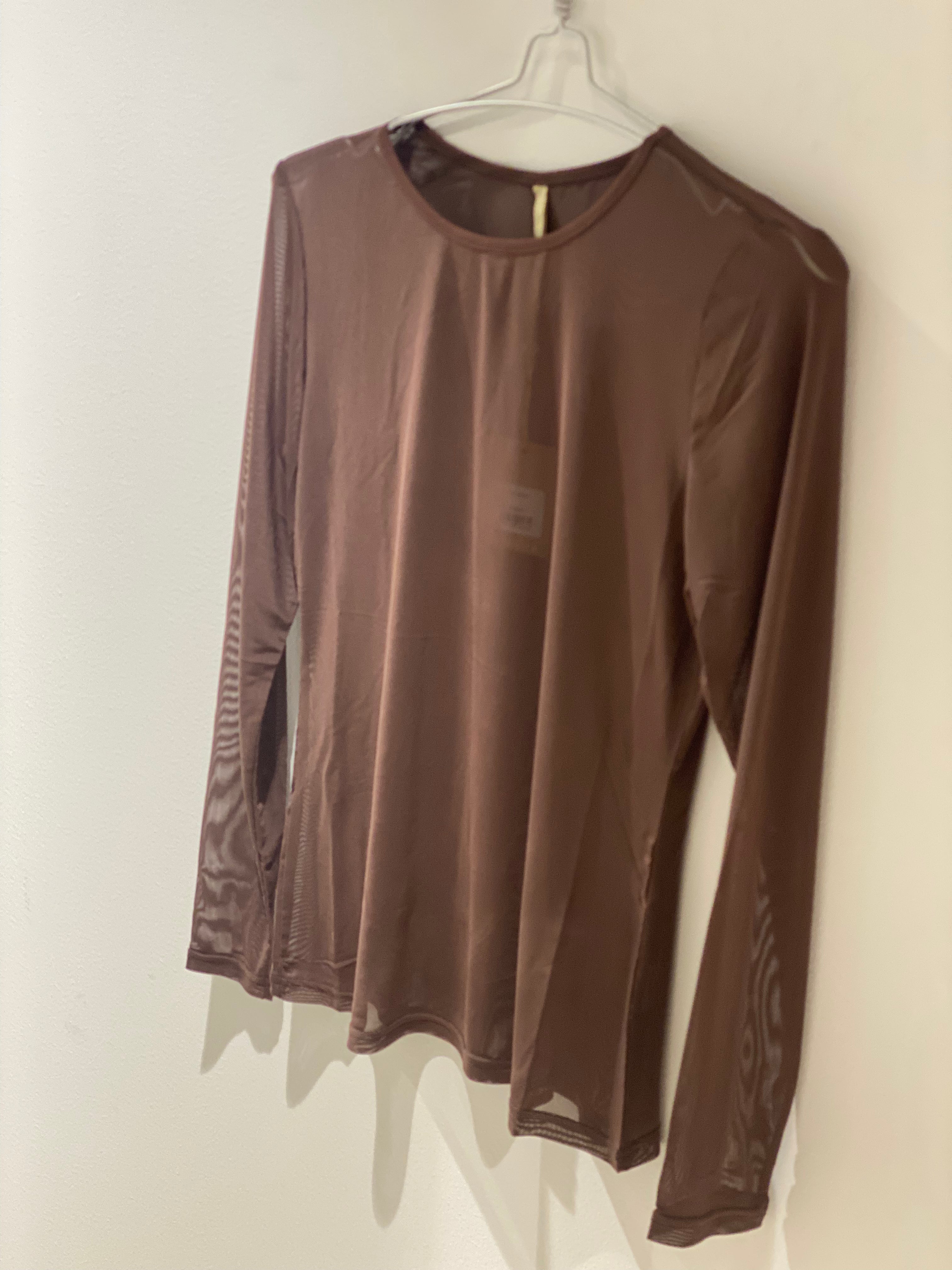 Ofelia - Gitti - Mesh Bluse Brun