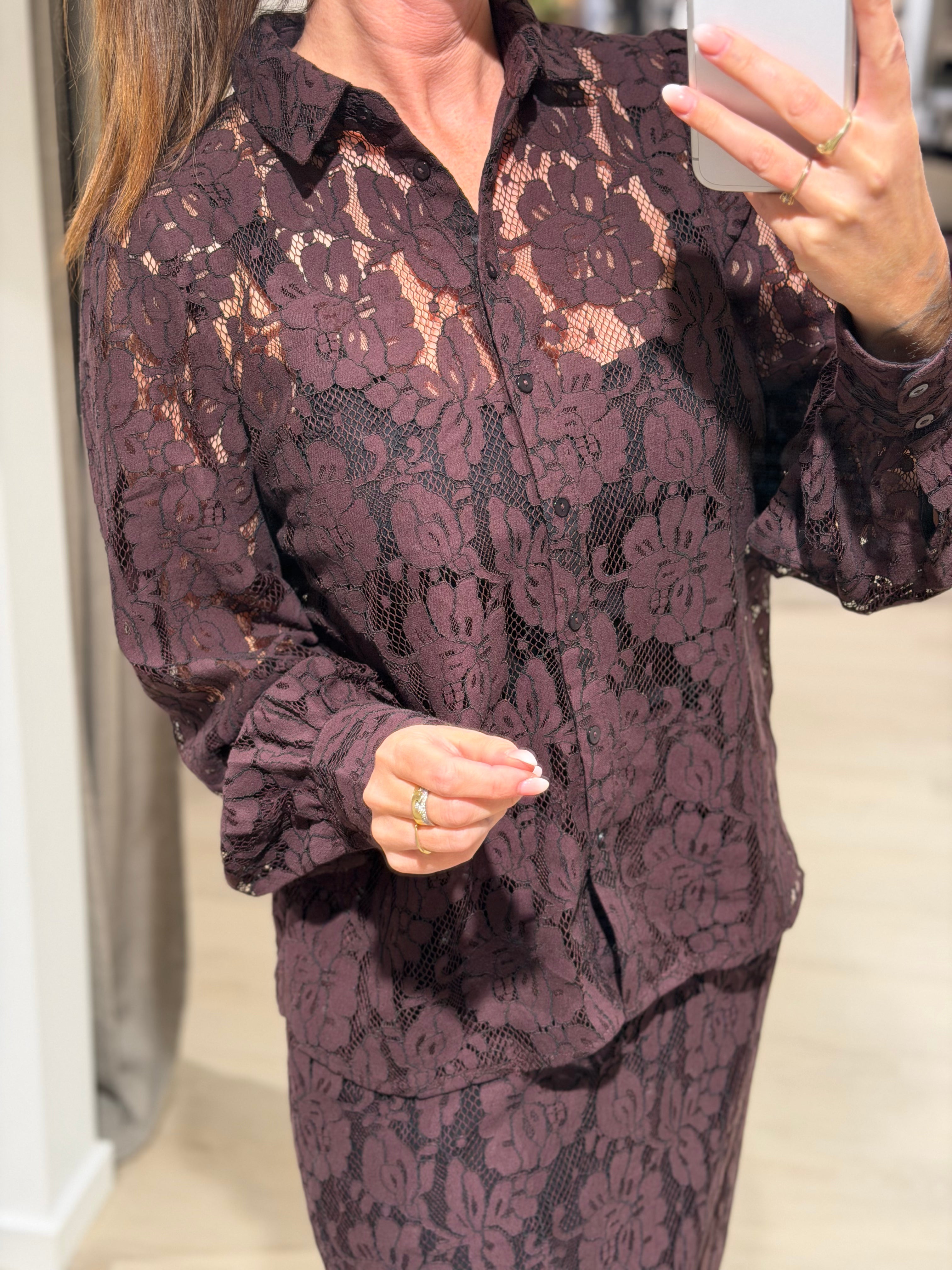 Soyaconcept - Jibi - Blonde skjorte Blomme