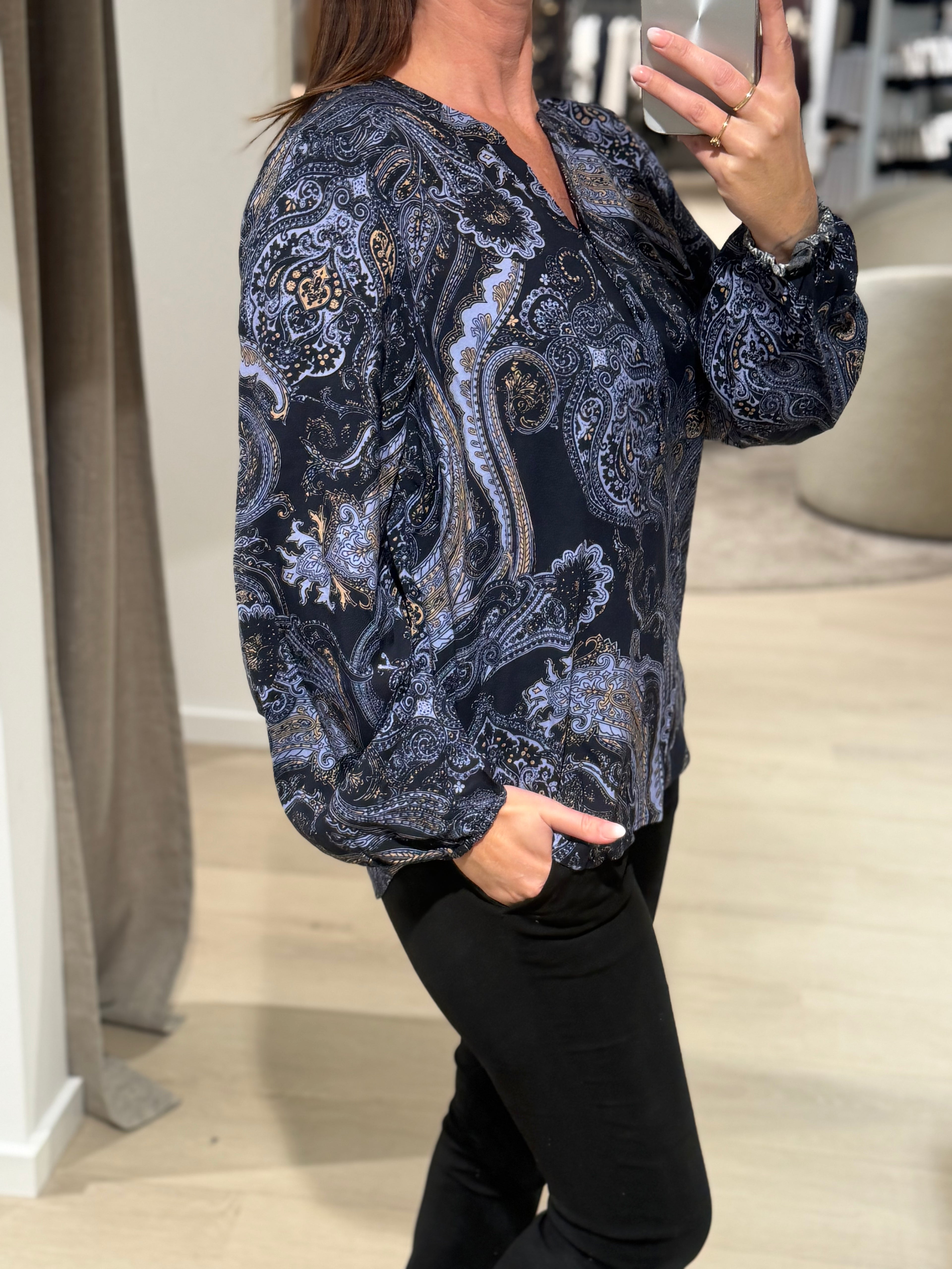 Soyaconcept - Halna AOP 1 - Bluse Blå