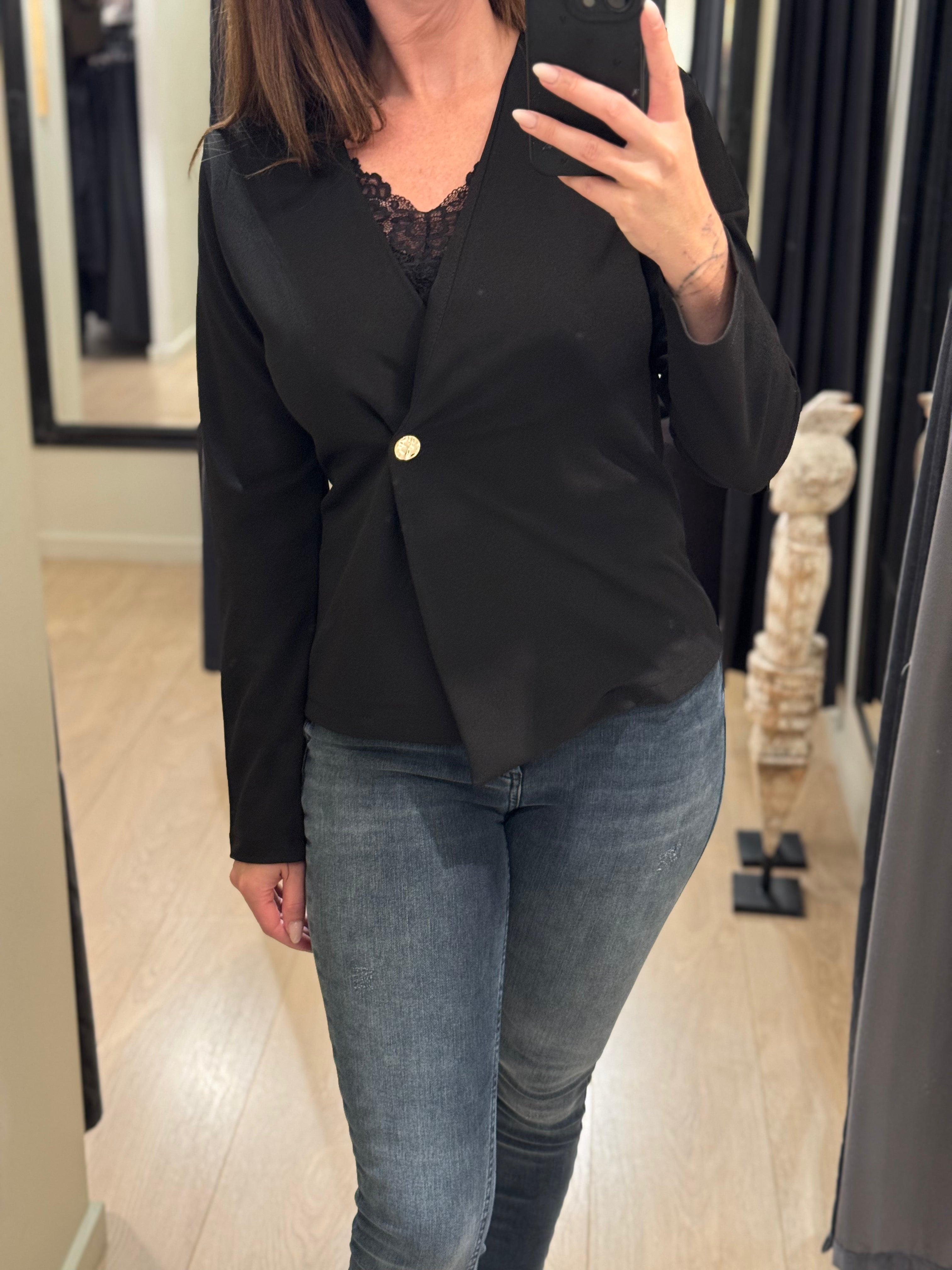 Sisters Point - Glut - Bluse Langærmet Sort