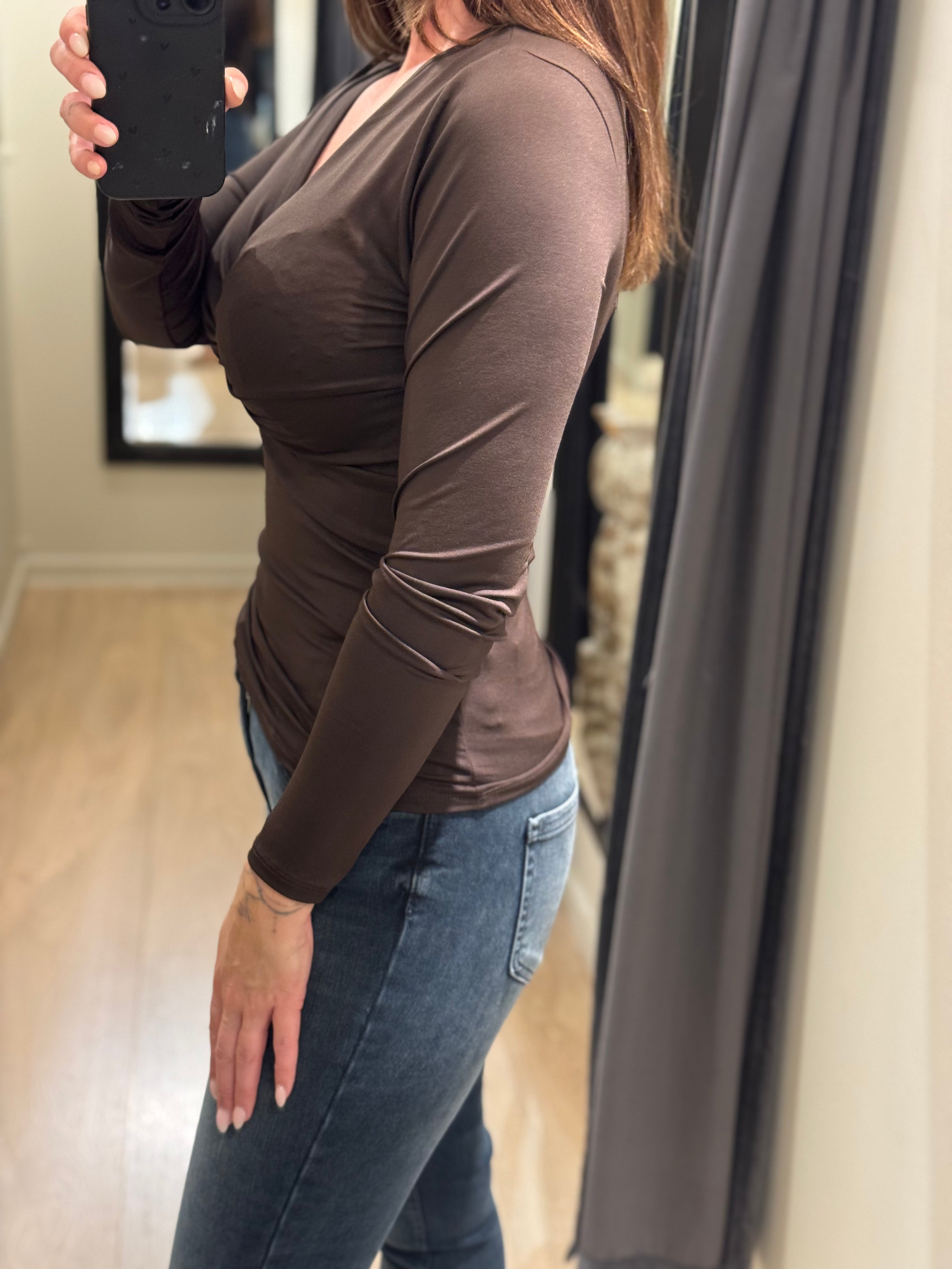 ONLY - Lone Life - Bluse Brun