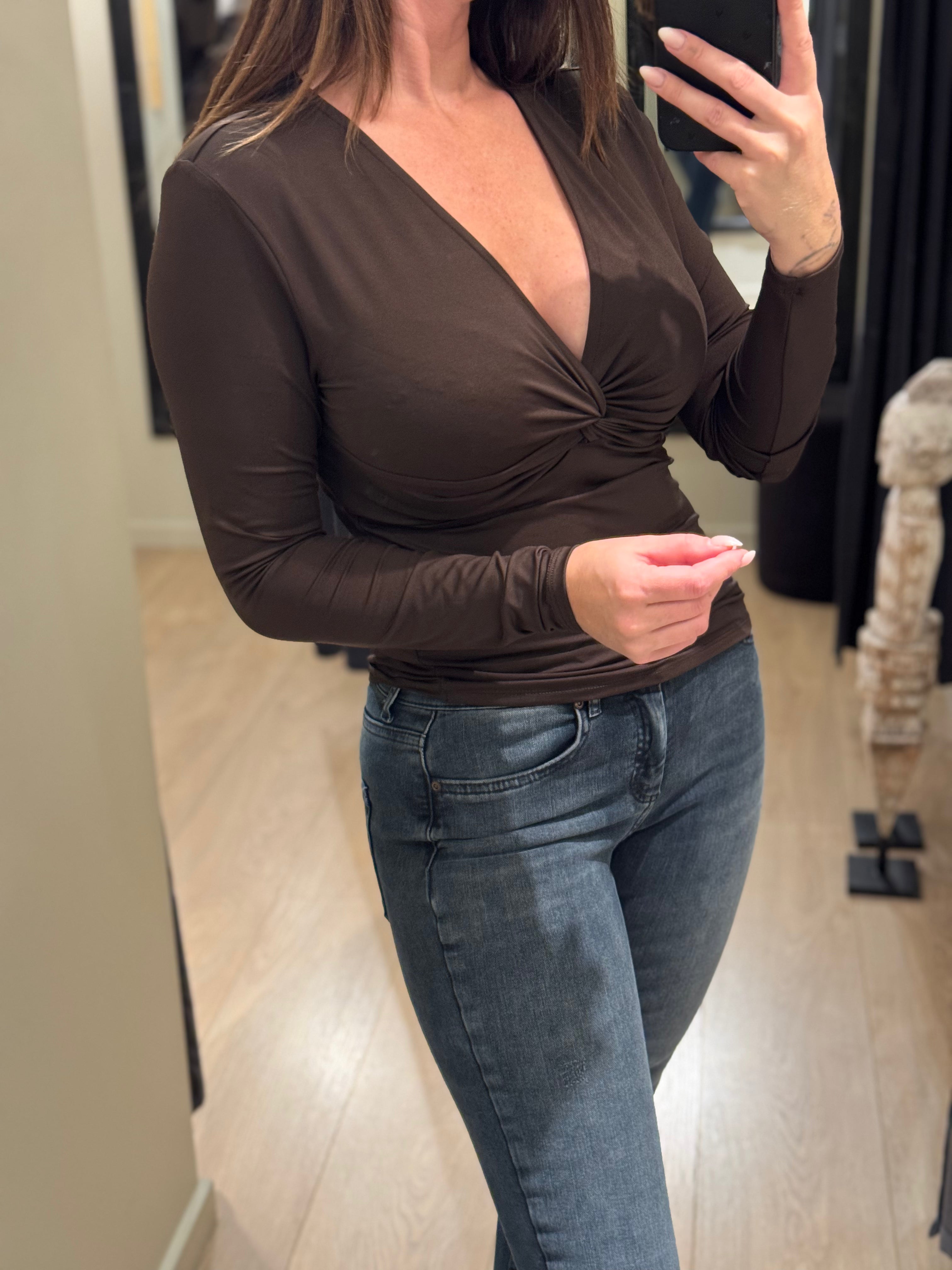 ONLY - Lone Life - Bluse Brun