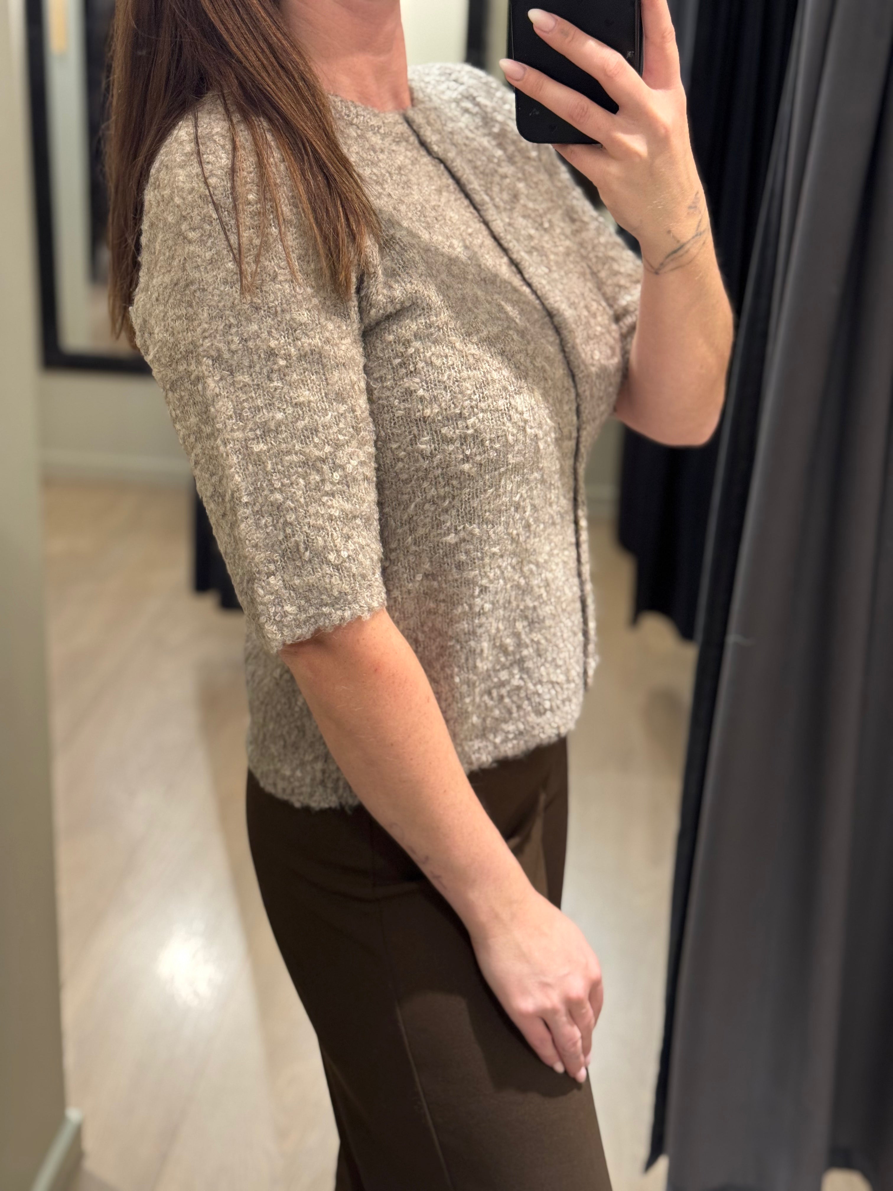 ONLY - Cille - Cardigan Grå/Brun