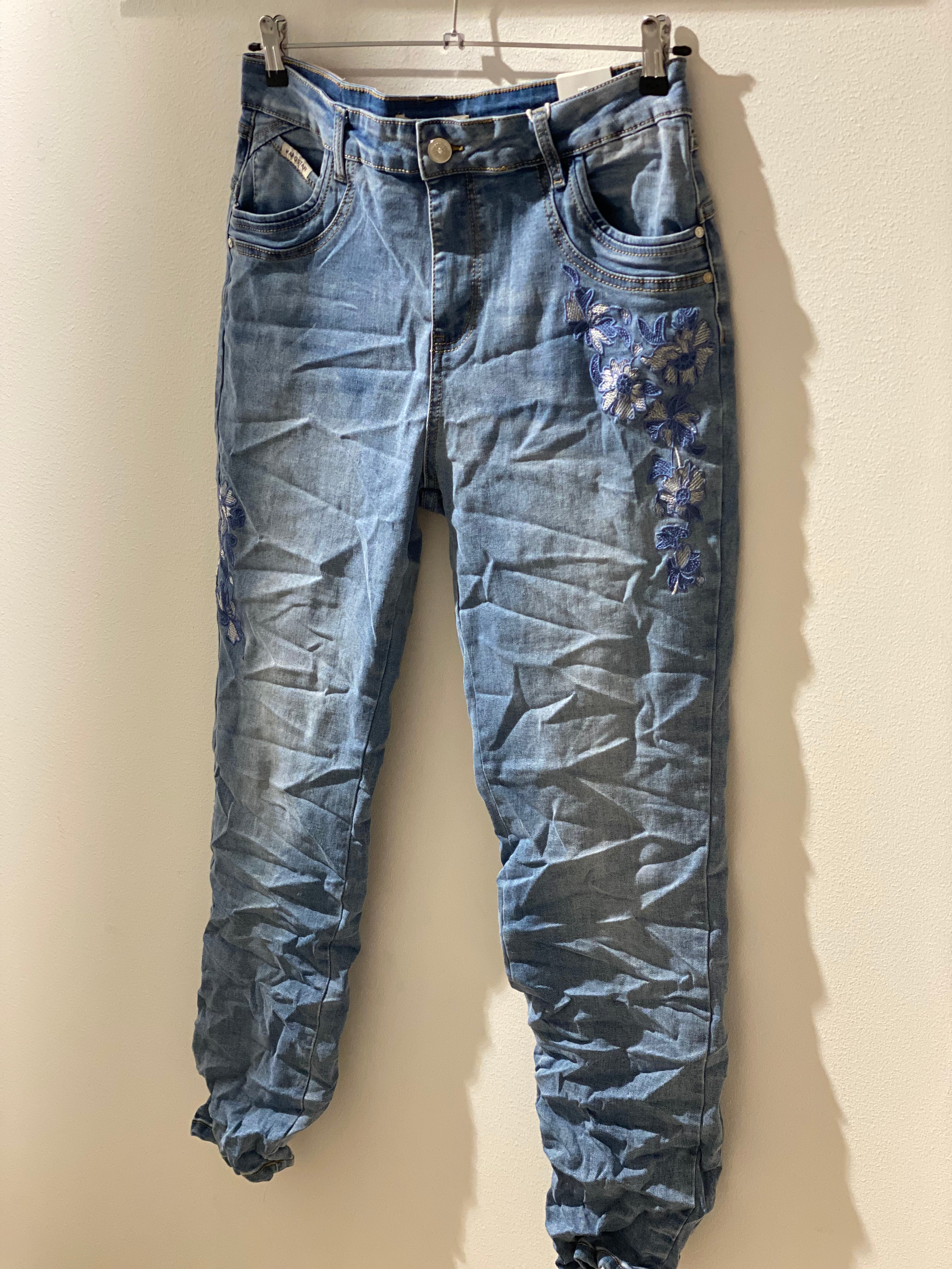 Karostar - Jeans - Blomster