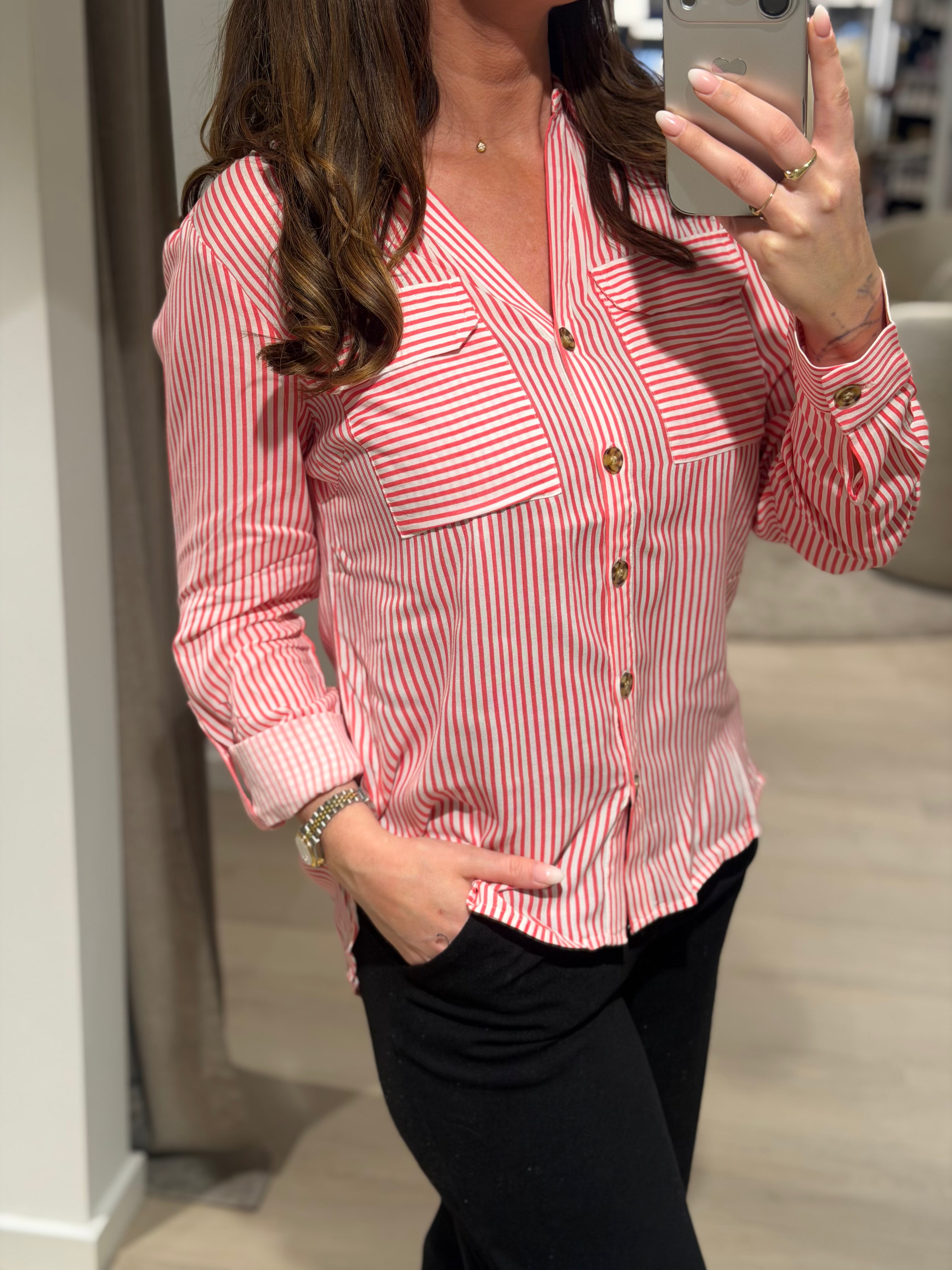 Vero Moda - Bumpy - Skjorte Coral