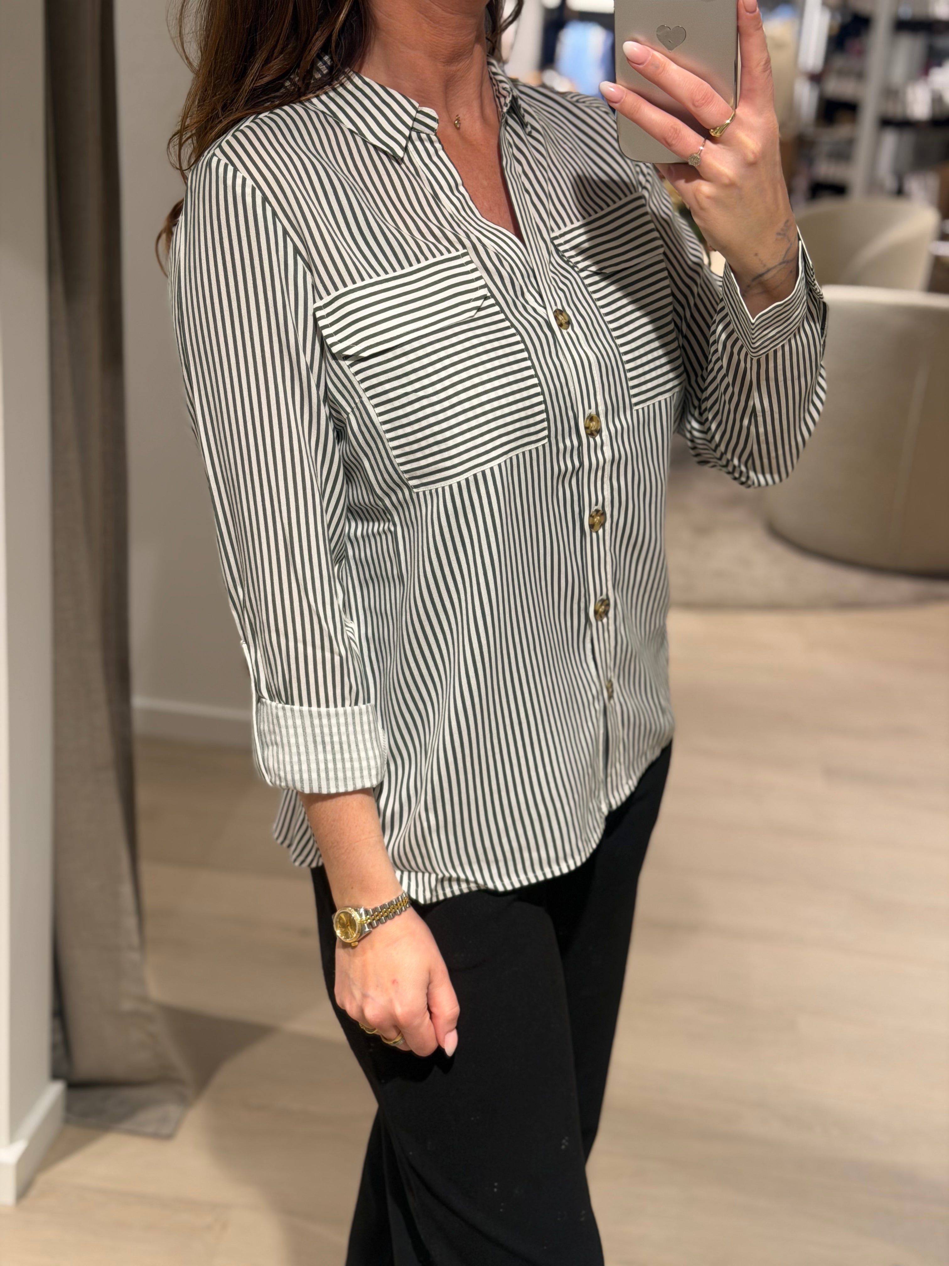 Vero Moda - Bumpy - Skjorte Grøn