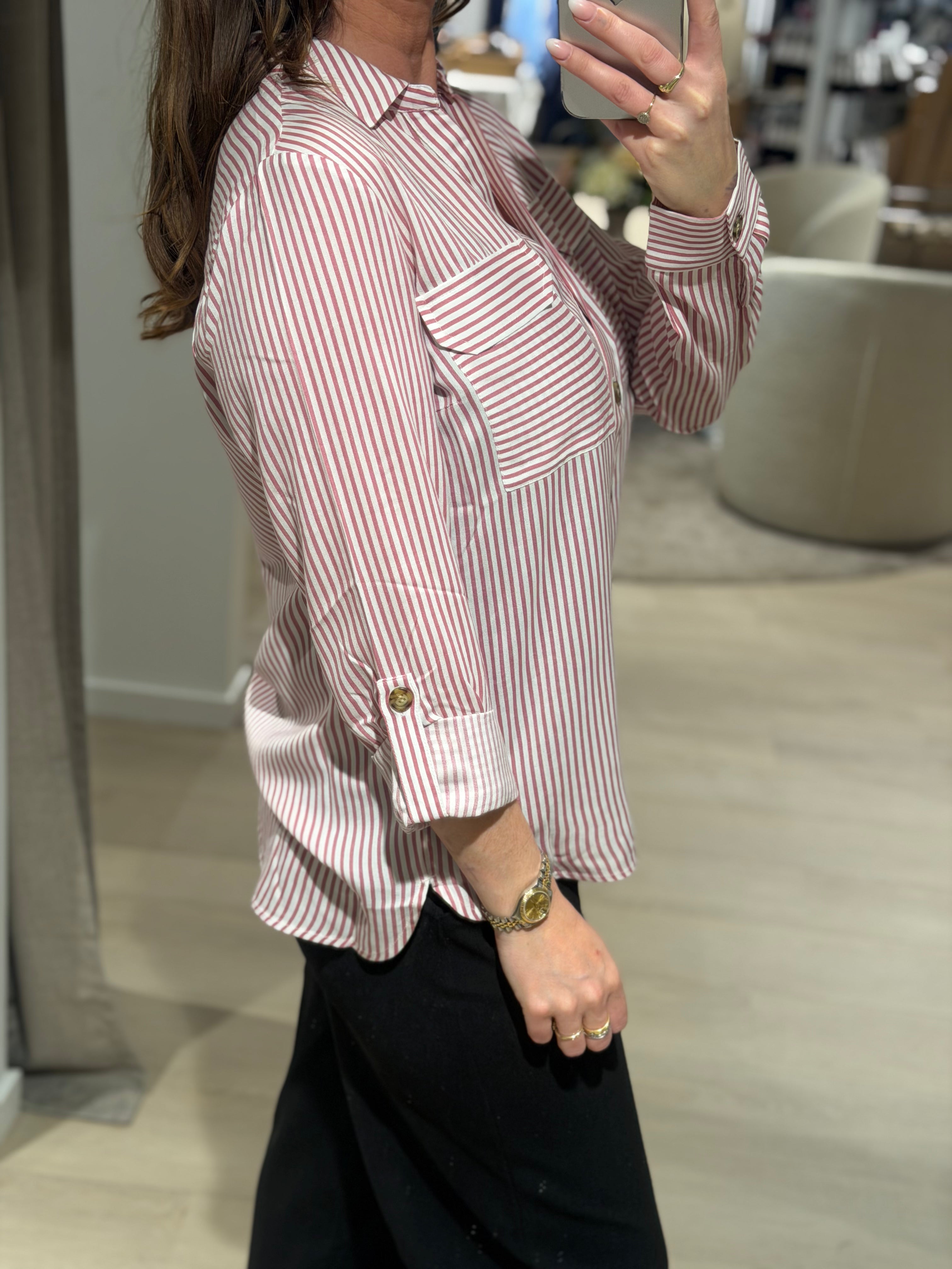 Vero Moda - Bumpy - Skjorte Blomme
